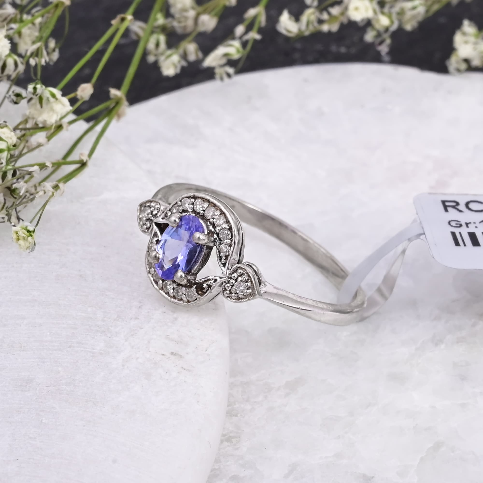Celestial Heart Tanzanite Ring