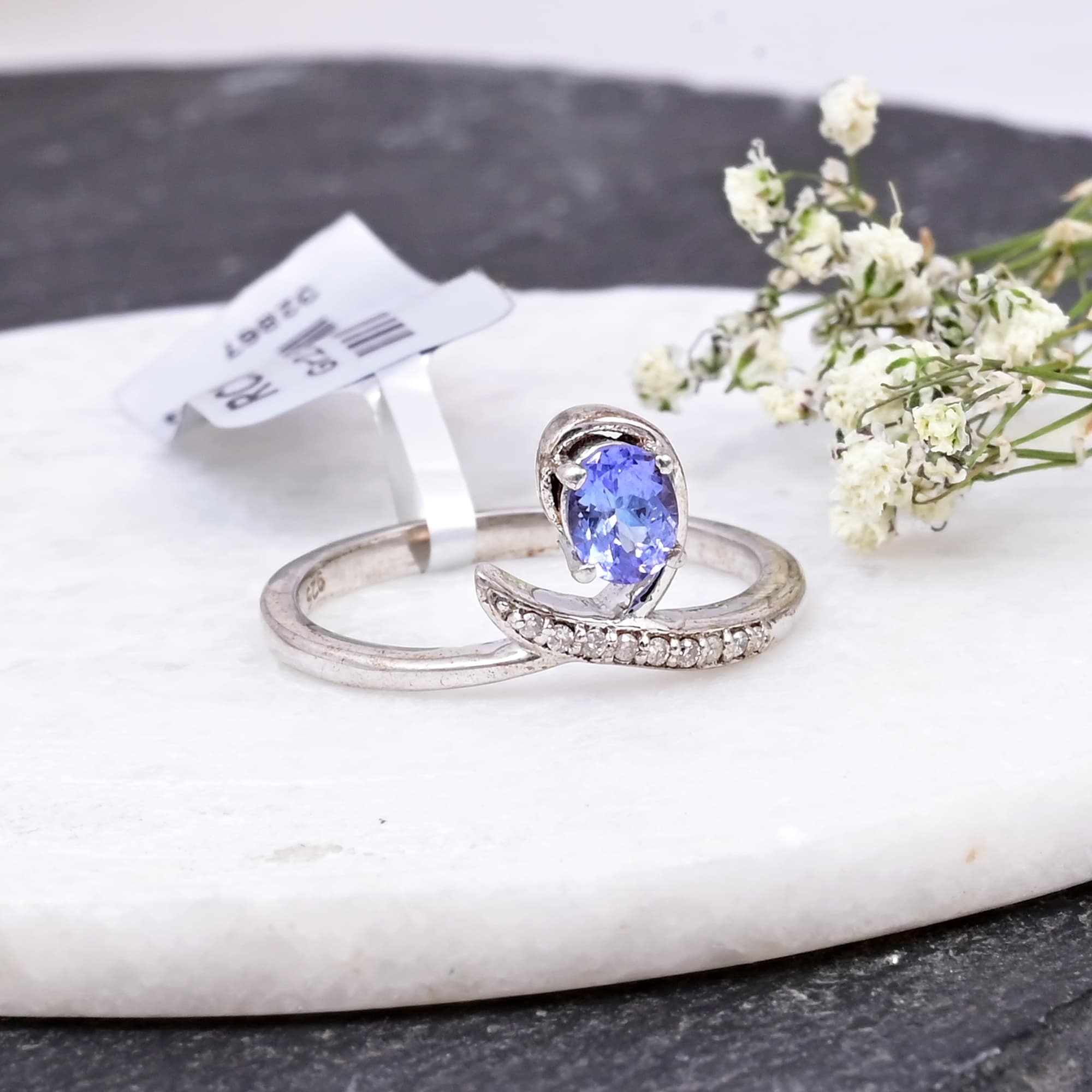 Moonlit Grace Tanzanite Ring