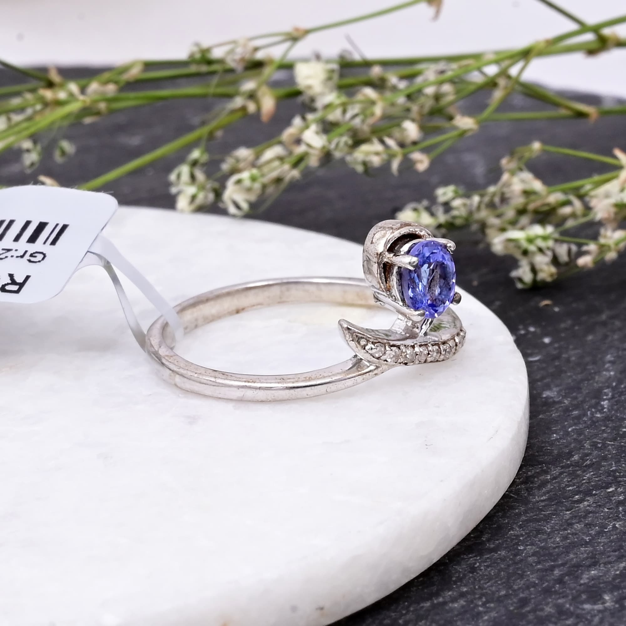 Moonlit Grace Tanzanite Ring