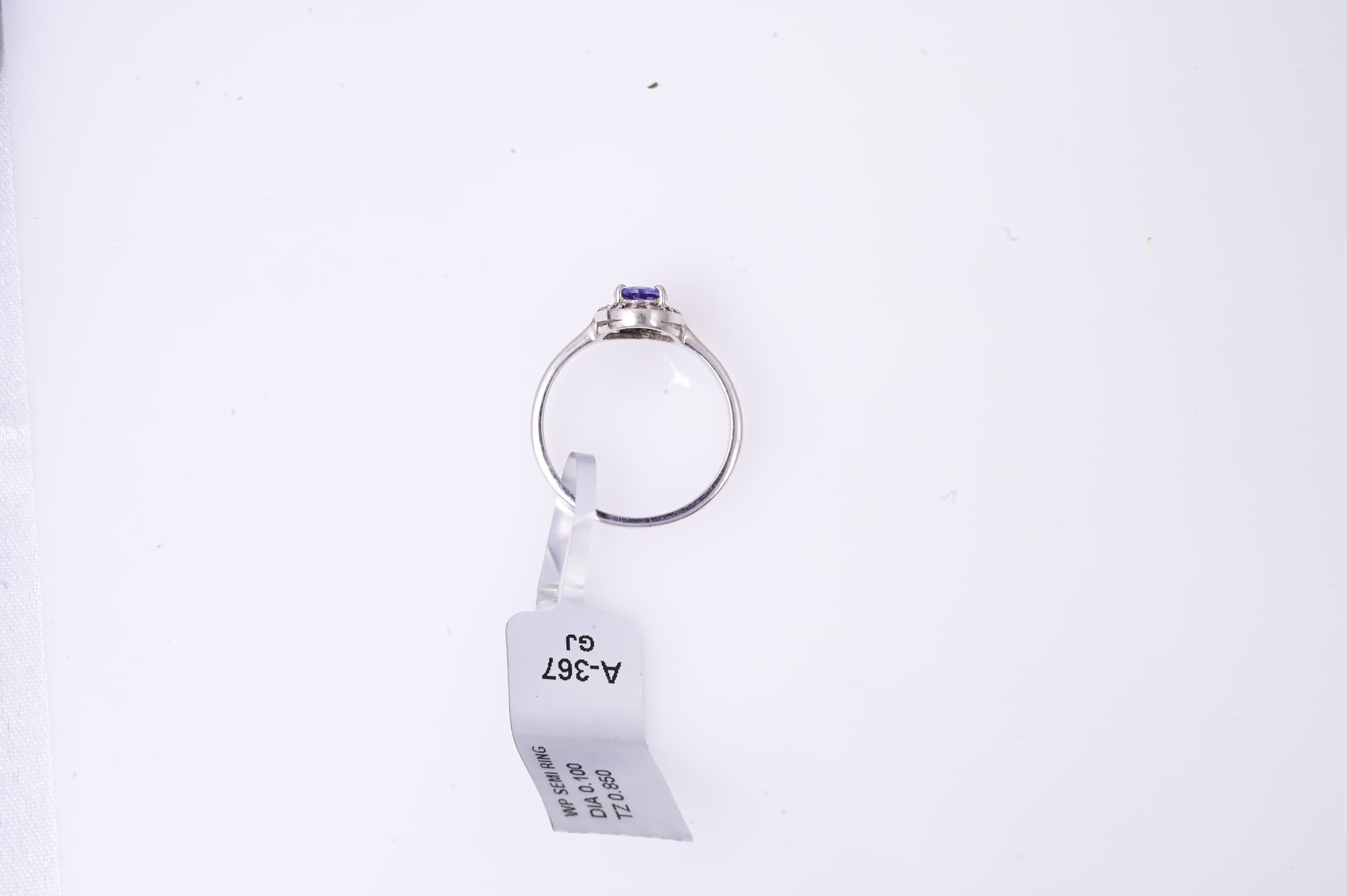 Royal Aura Tanzanite Halo Ring