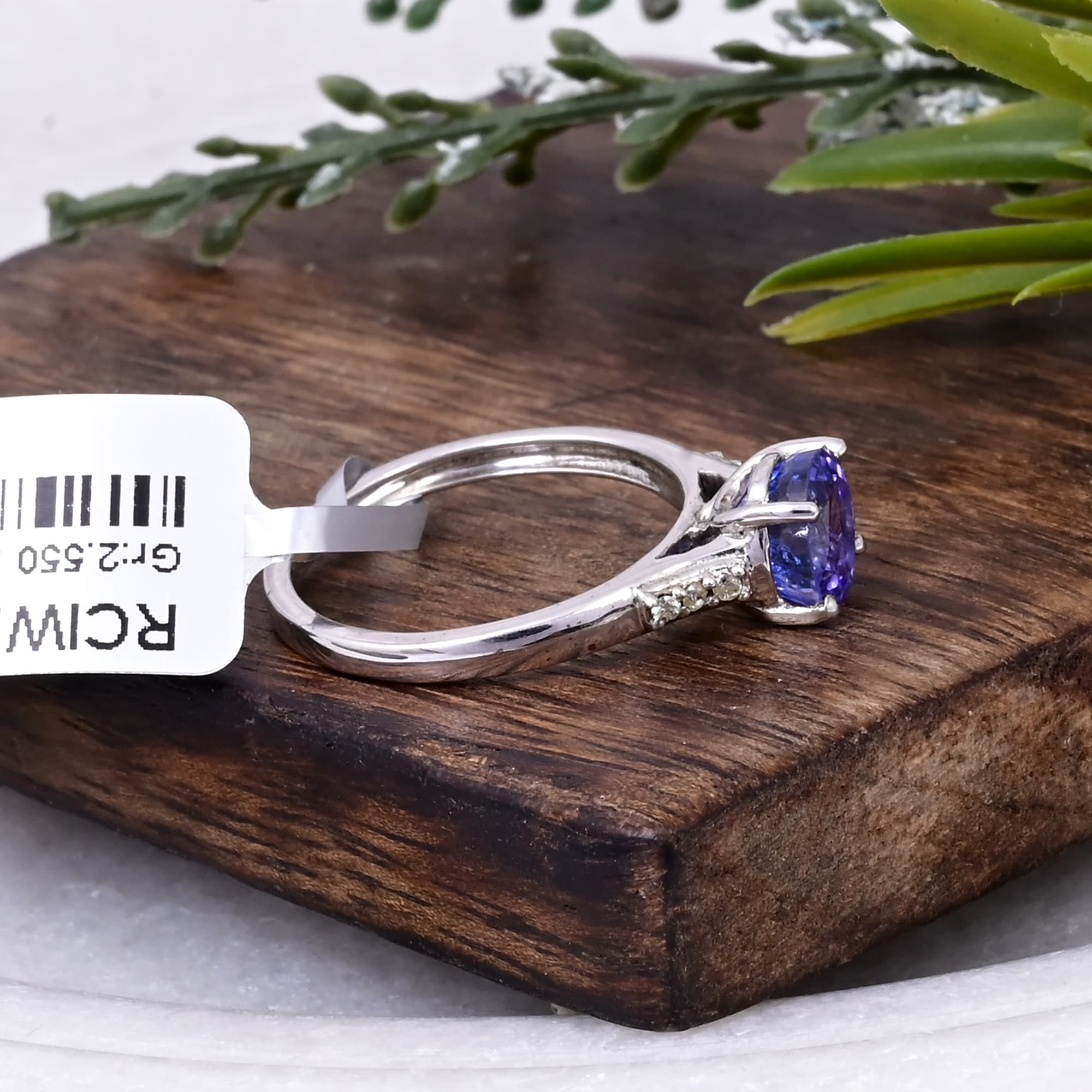 Royal Crown Tanzanite Solitaire Ring