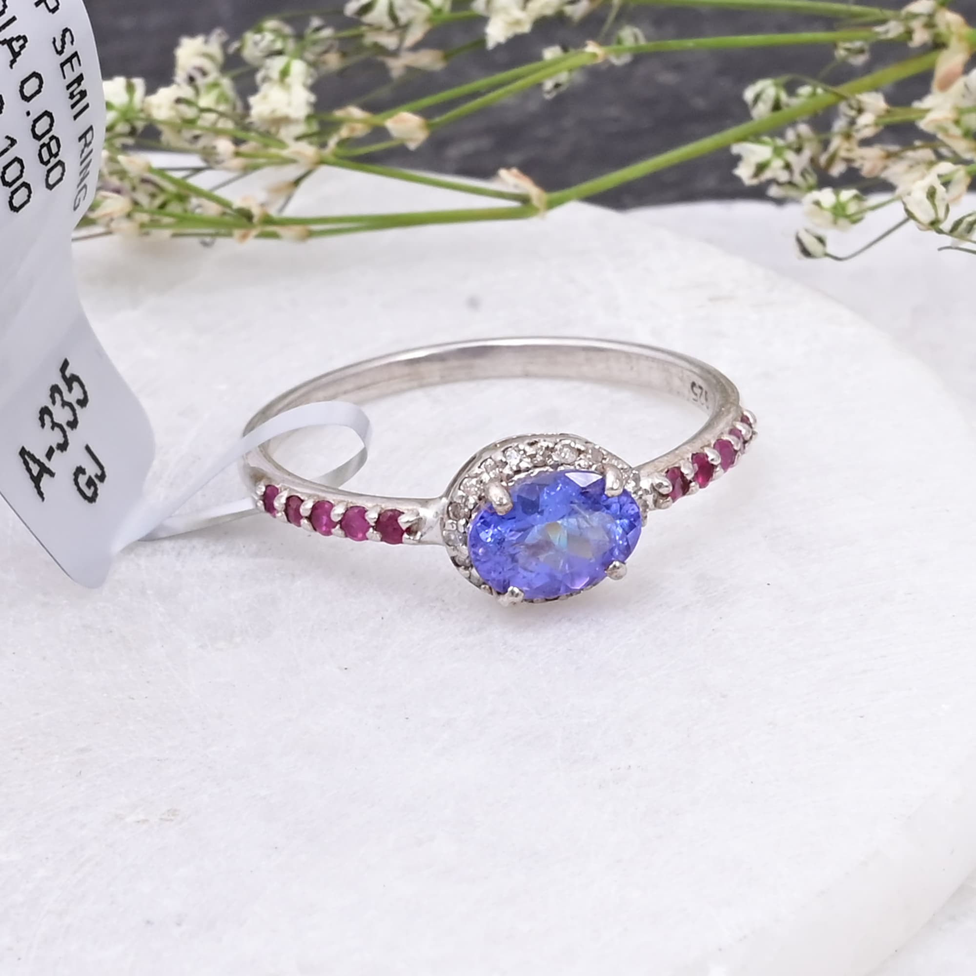 Royal Tanzanite Ruby Elegance Ring