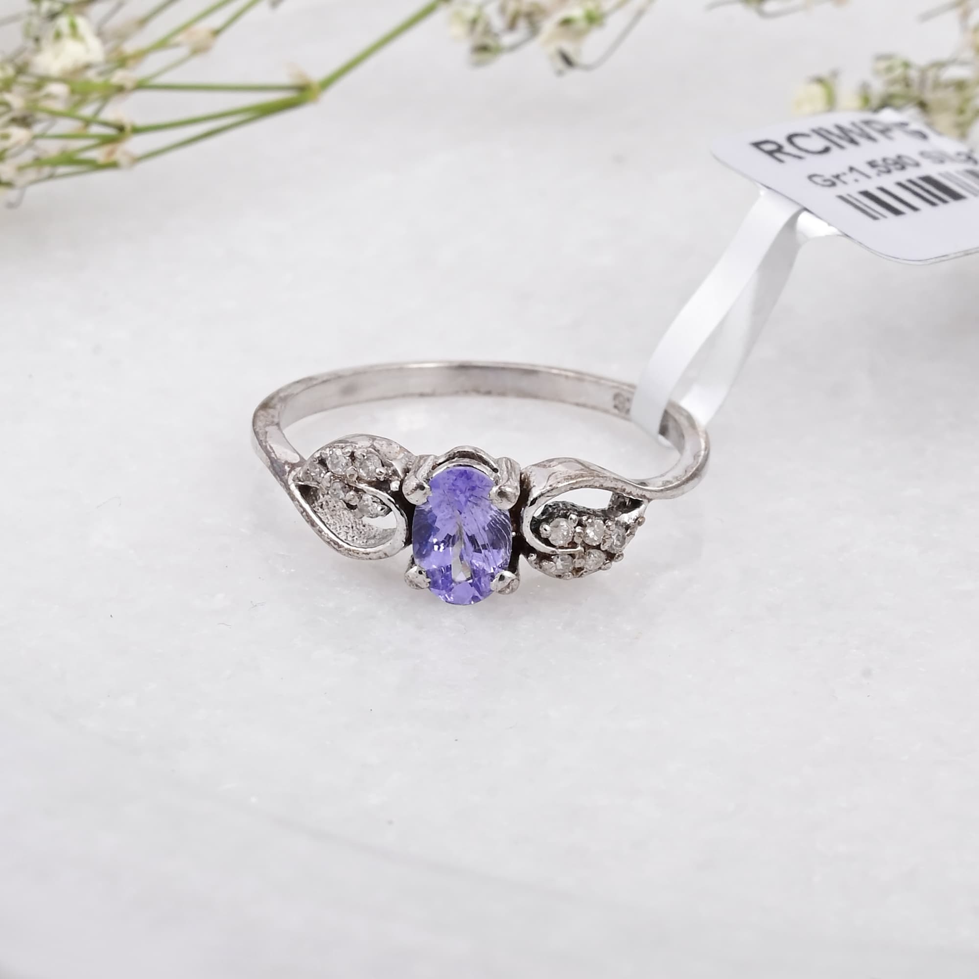 Twilight Bloom Tanzanite Ring