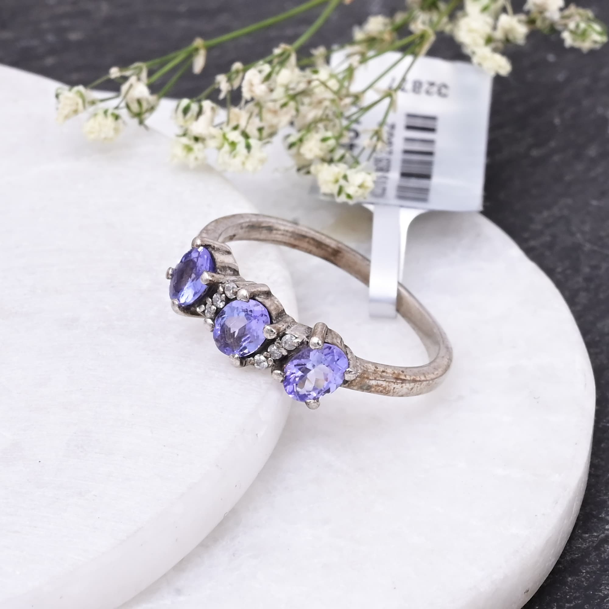 Trinity Glow Tanzanite Ring