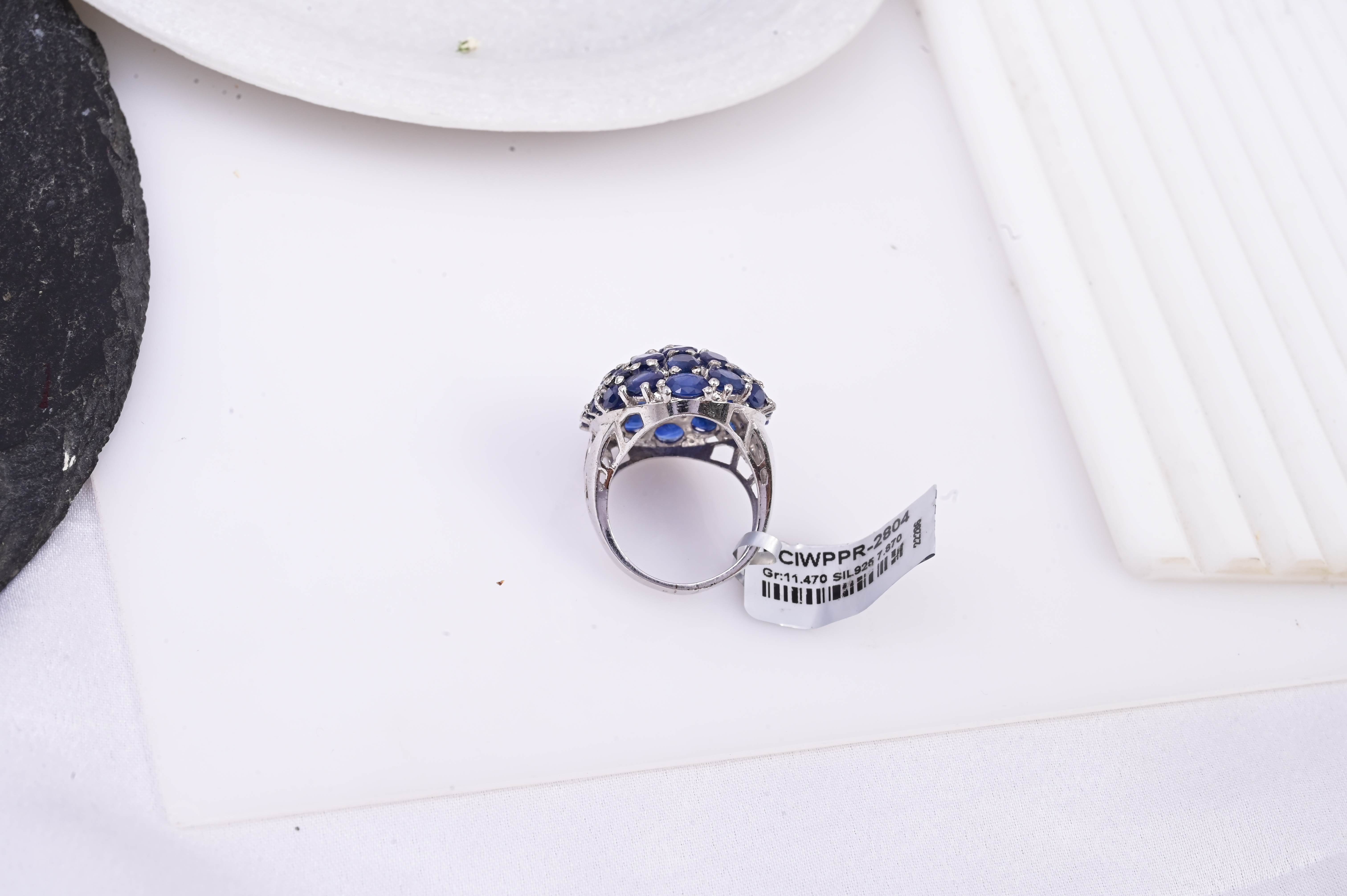 Royal Sapphire Dome Statement Ring