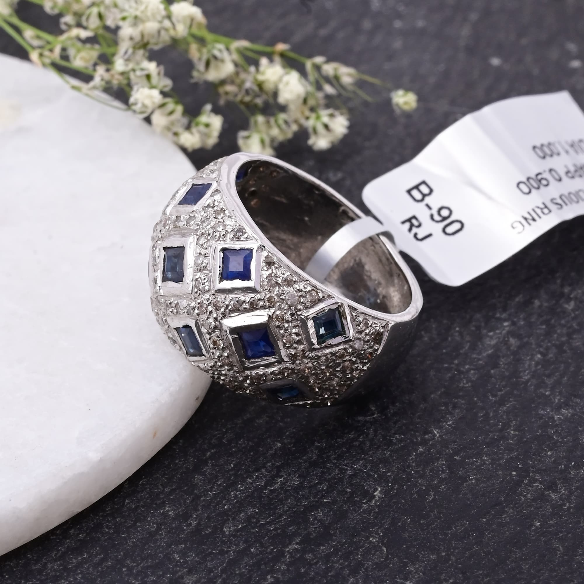 Royal Mosaic Sapphire Ring