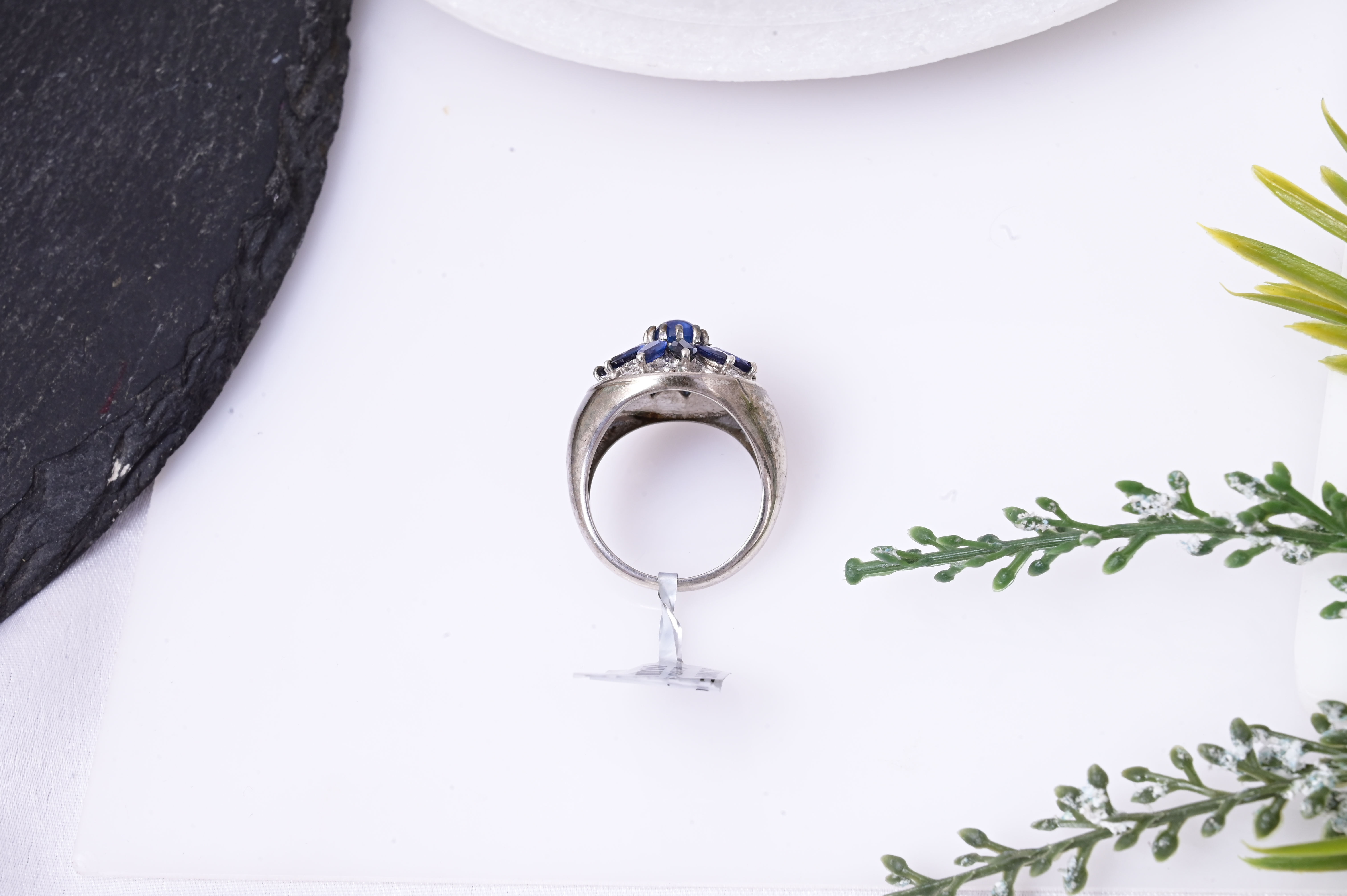 Celestial Sapphire Bloom Ring