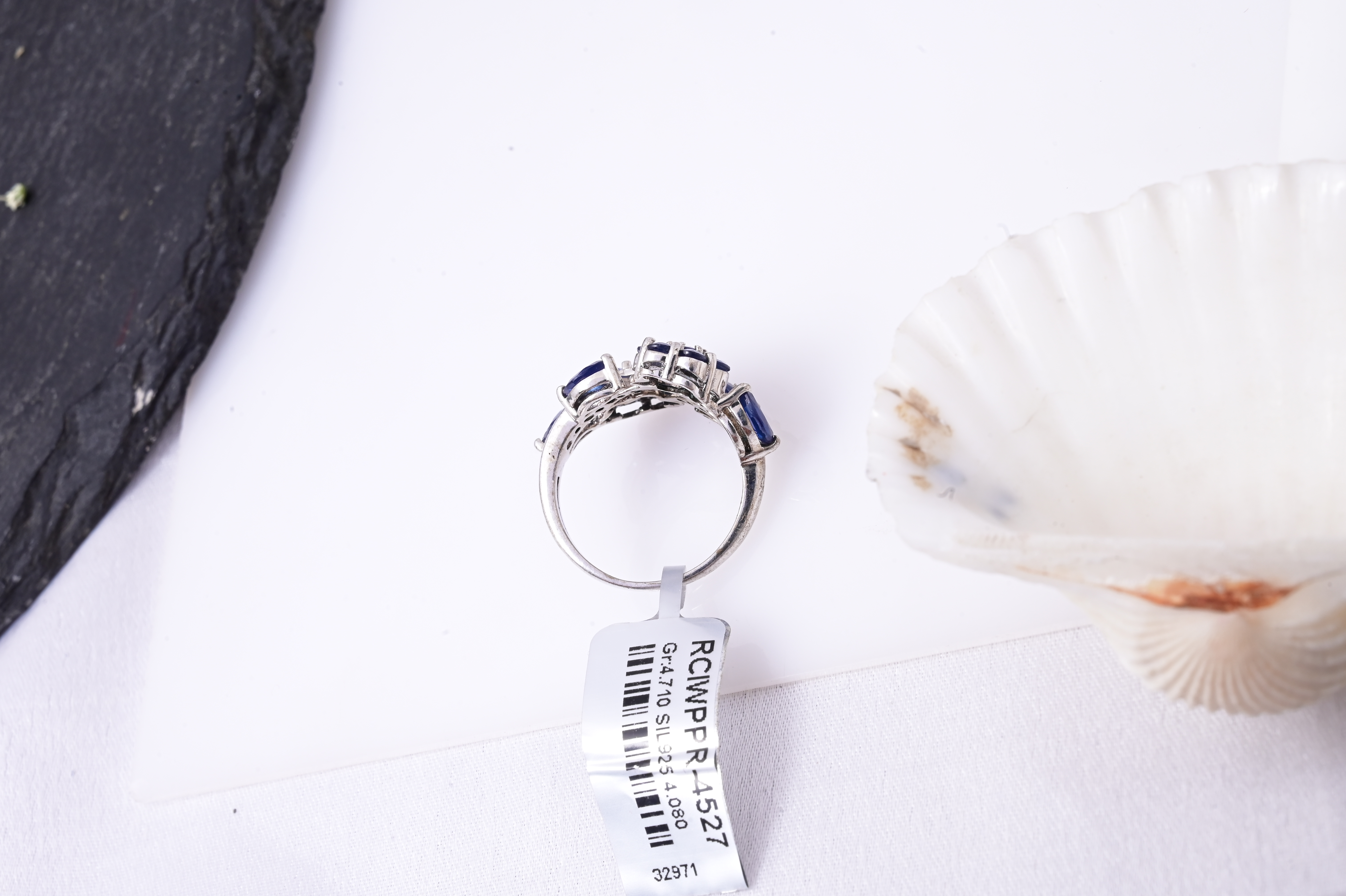 Sapphire Blossom Vine Ring