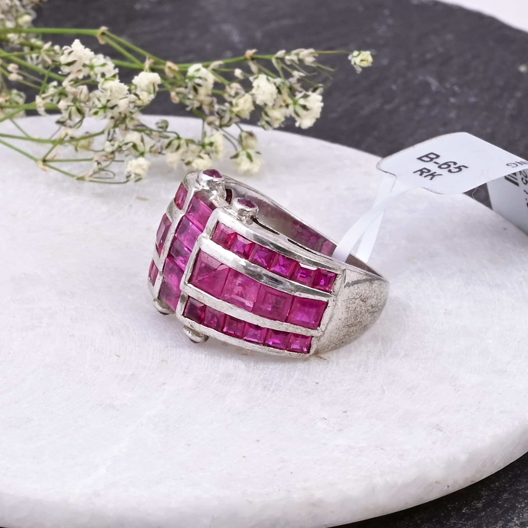 Crimson Royale Ruby Statement Ring