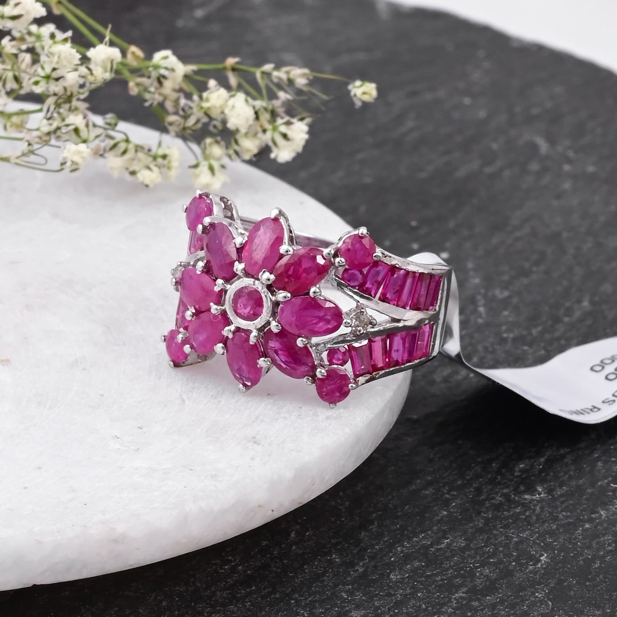 Ruby Blossom Royale Ring alternate view