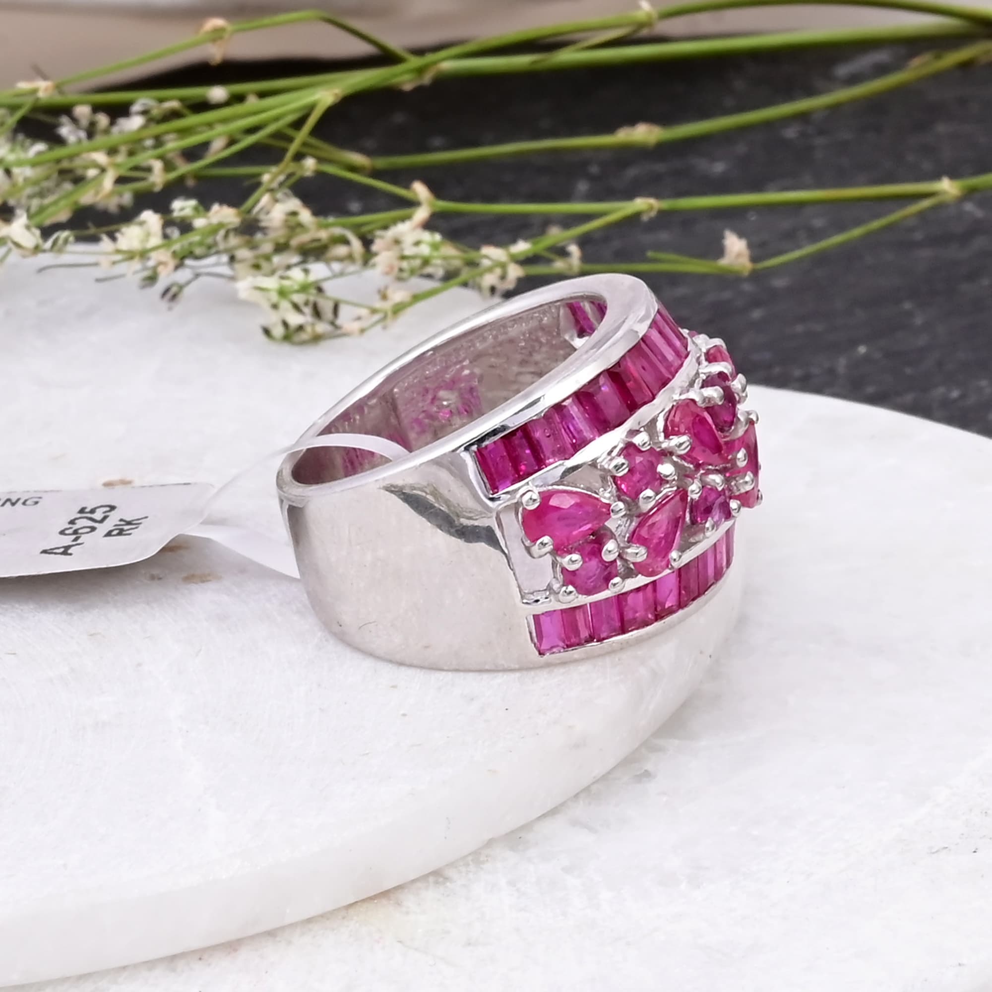 Ruby Garden Band Ring