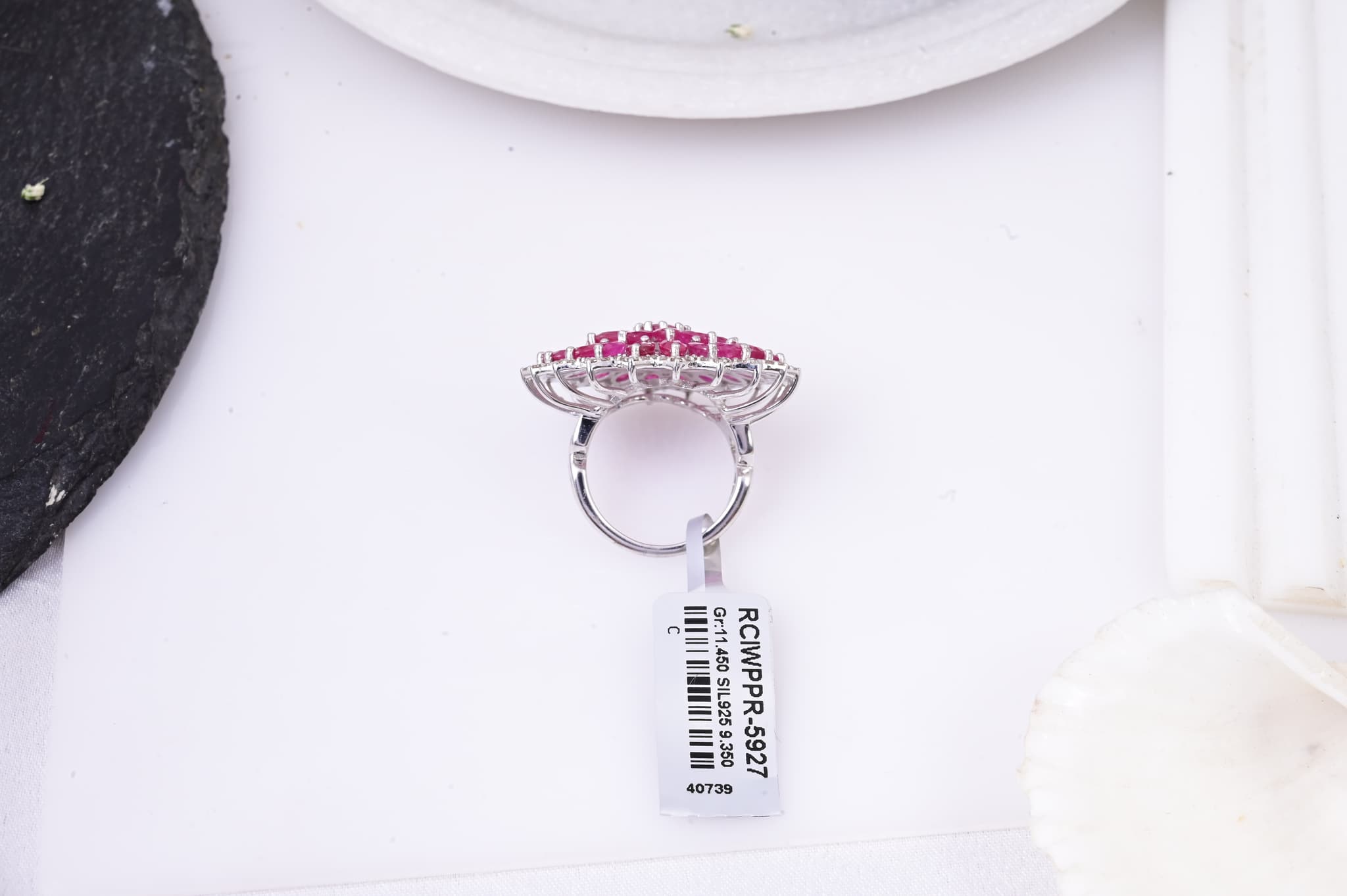Imperial Ruby Sunburst Ring