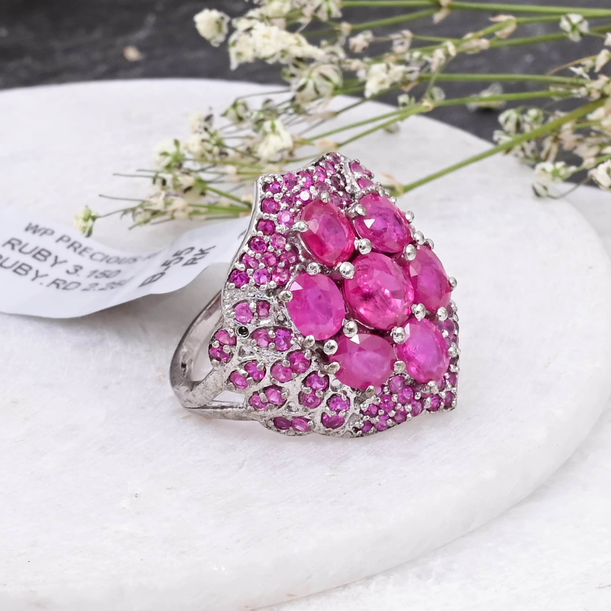 Royal Ruby Bloom Ring alternate view