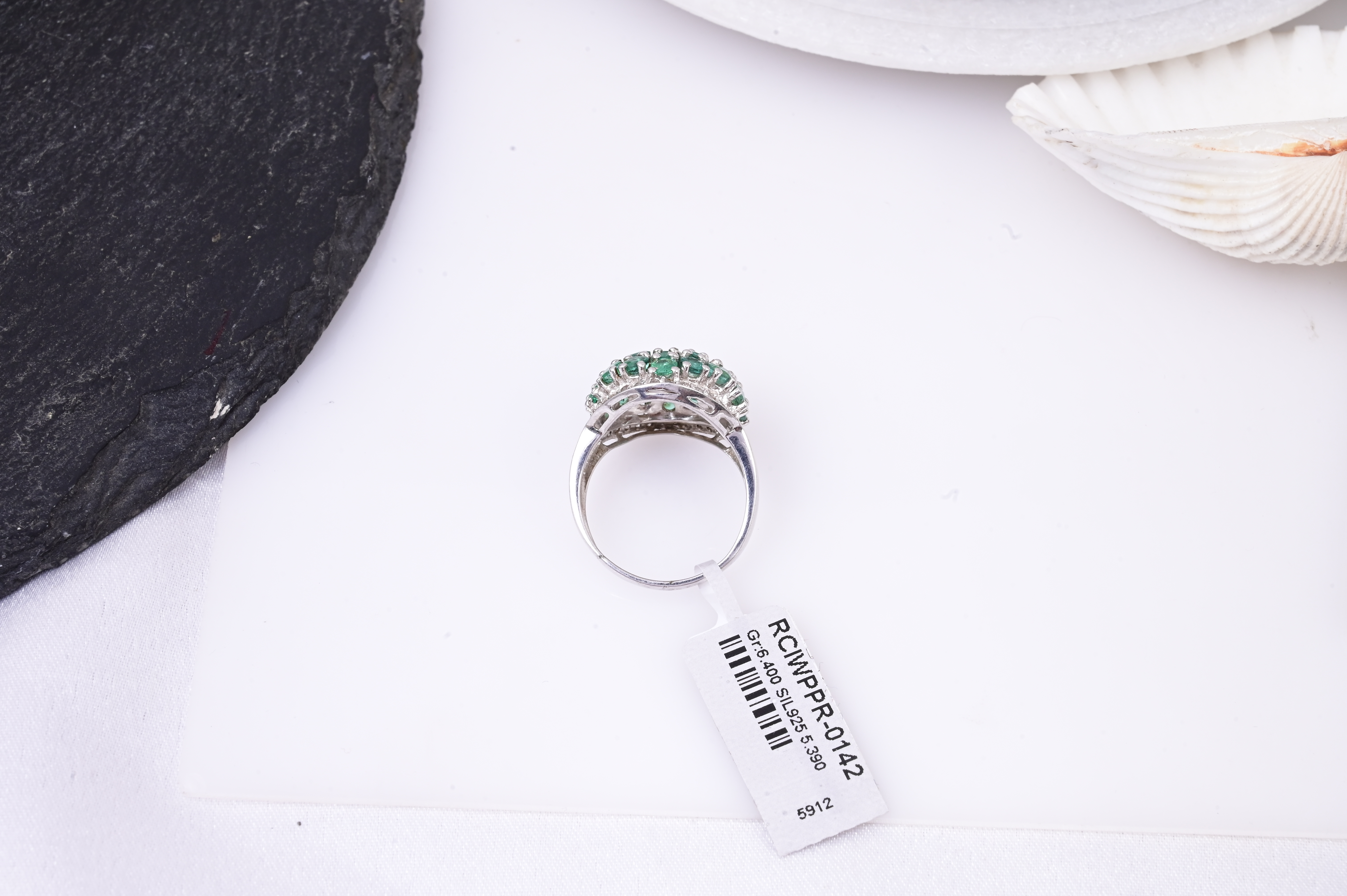 Emerald Dome Elegance Ring