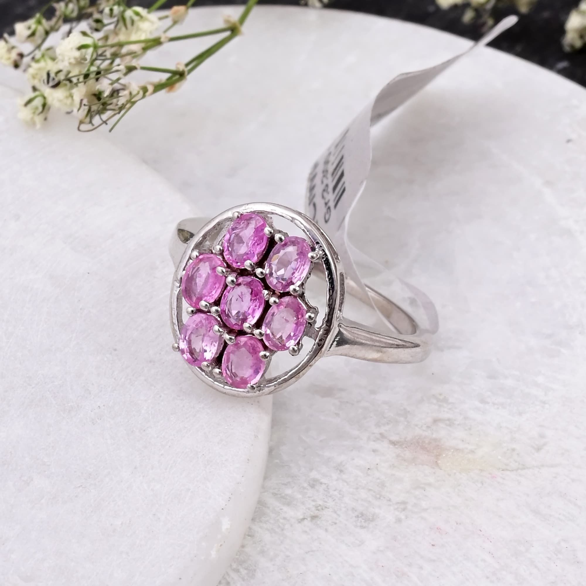 Rosé Blossom Pink Sapphire Ring alternate view