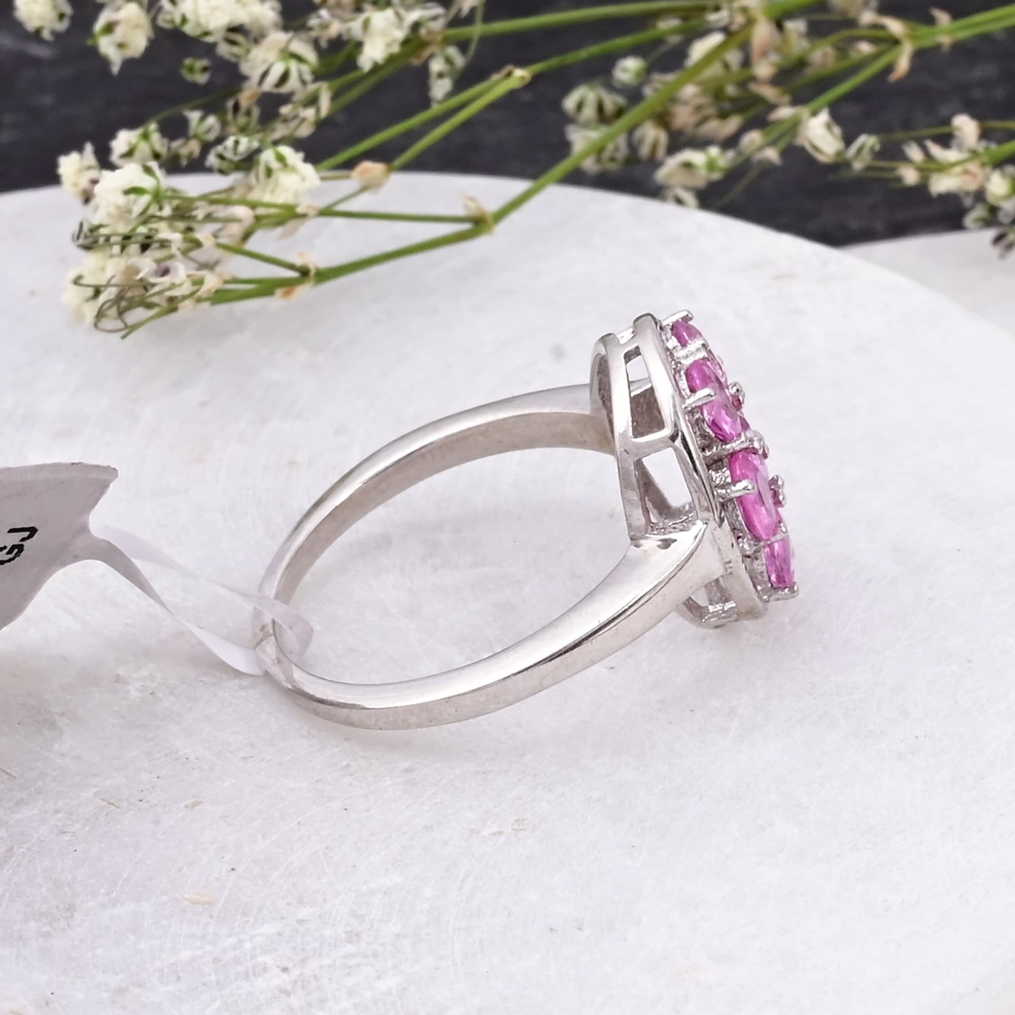 Rosé Blossom Pink Sapphire Ring