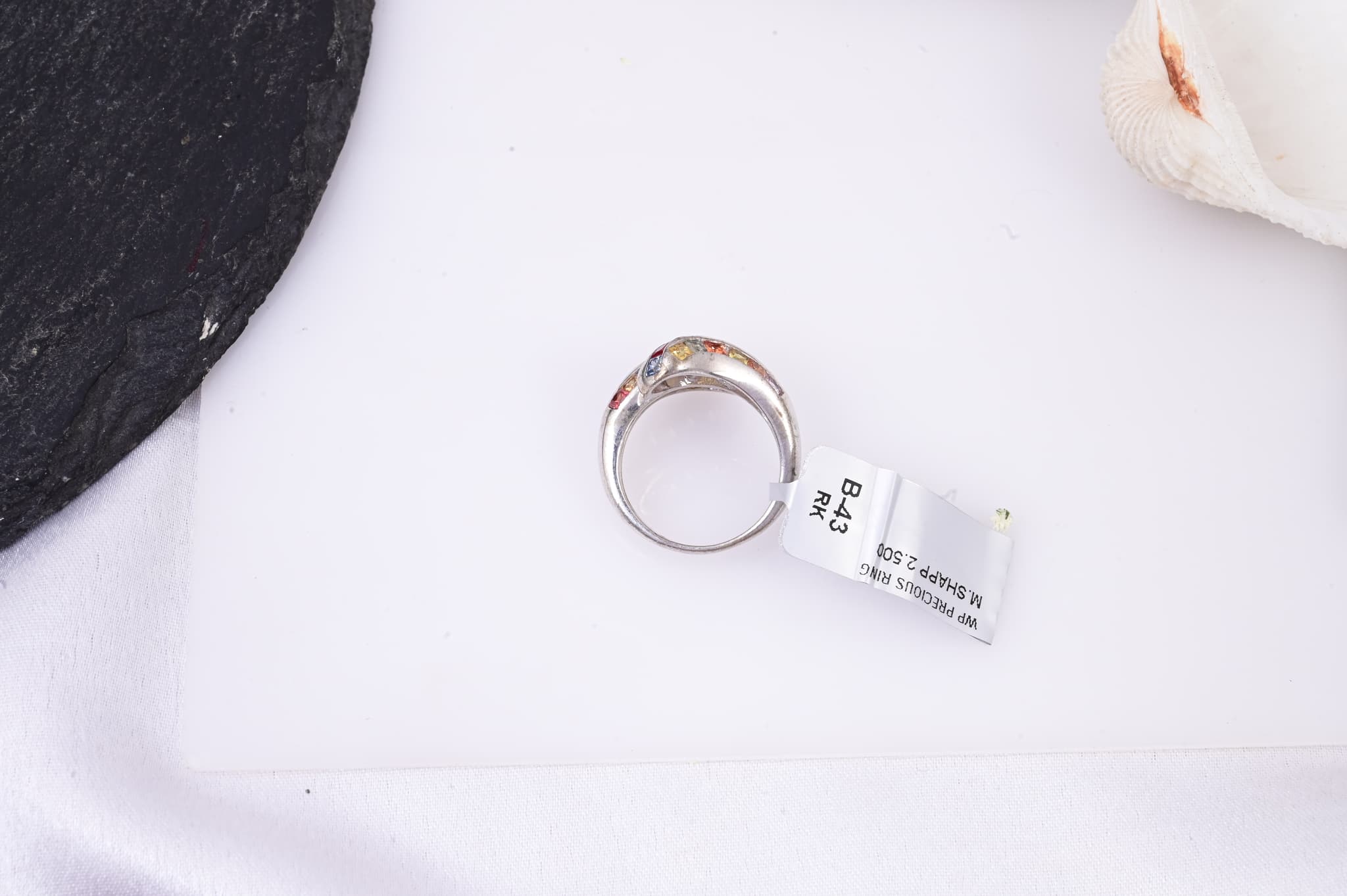 Infinity Spectrum Sapphire Ring