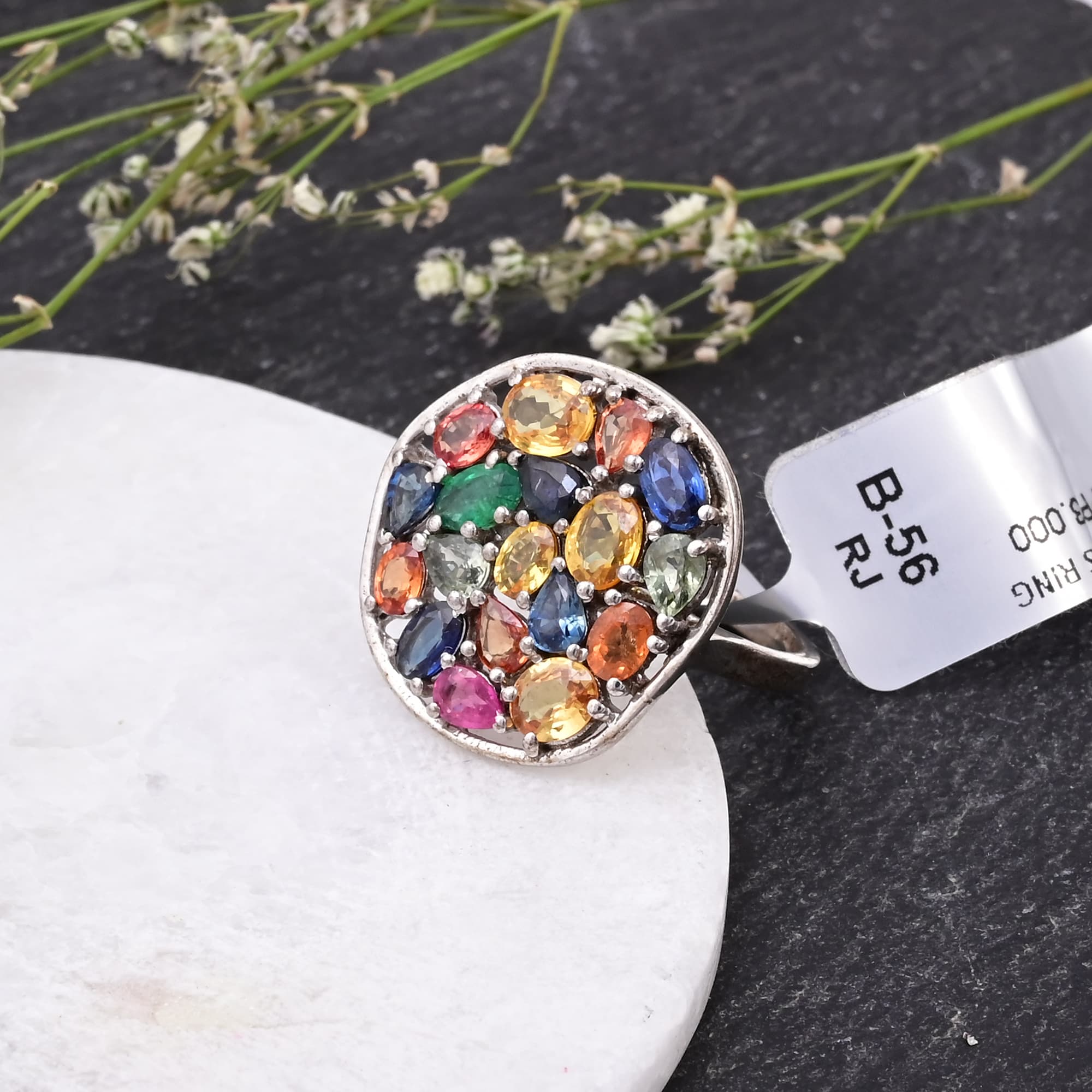 Mosaic Harmony Multi Sapphire Ring