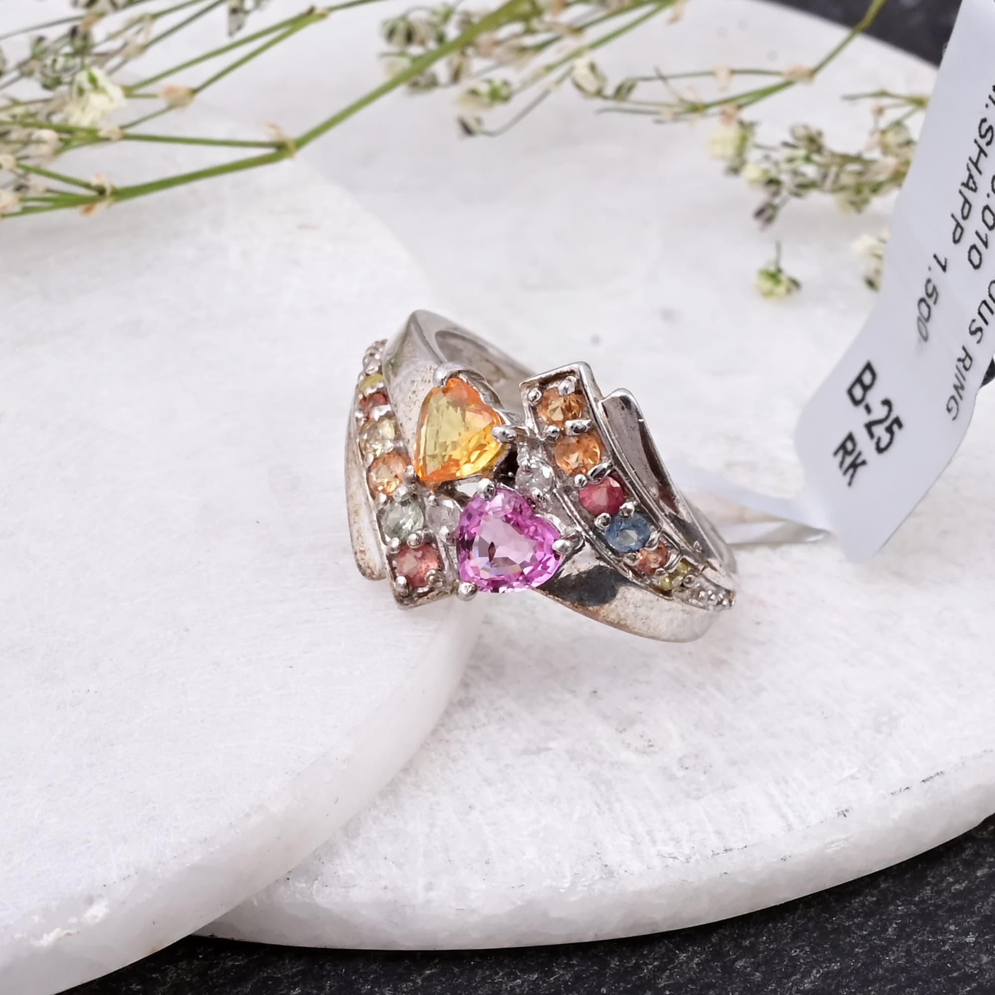 Sweetheart Spectrum Sapphire Ring alternate view