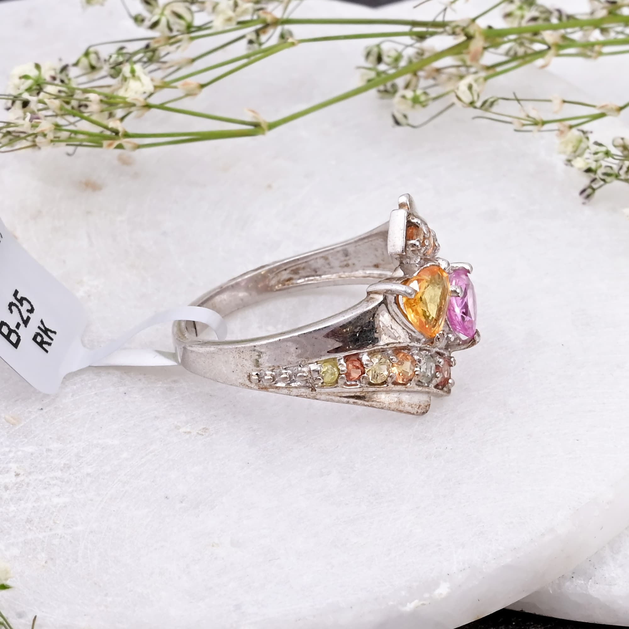 Sweetheart Spectrum Sapphire Ring