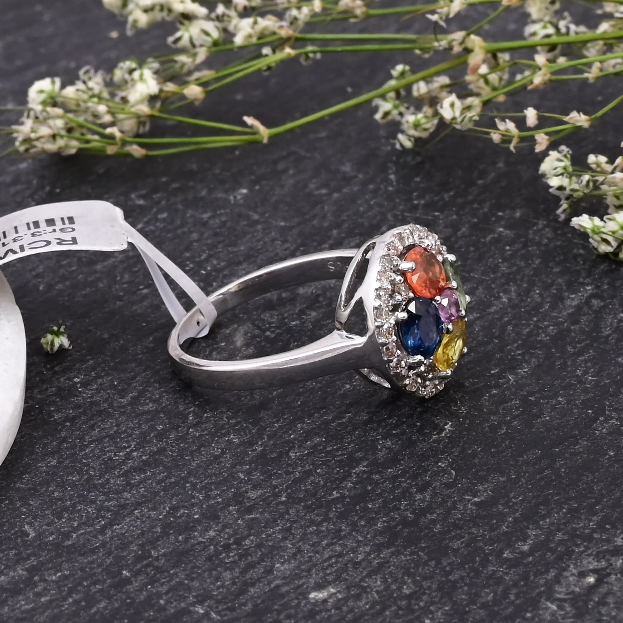 Celestial Harmony Multi Sapphire & Diamond Ring
