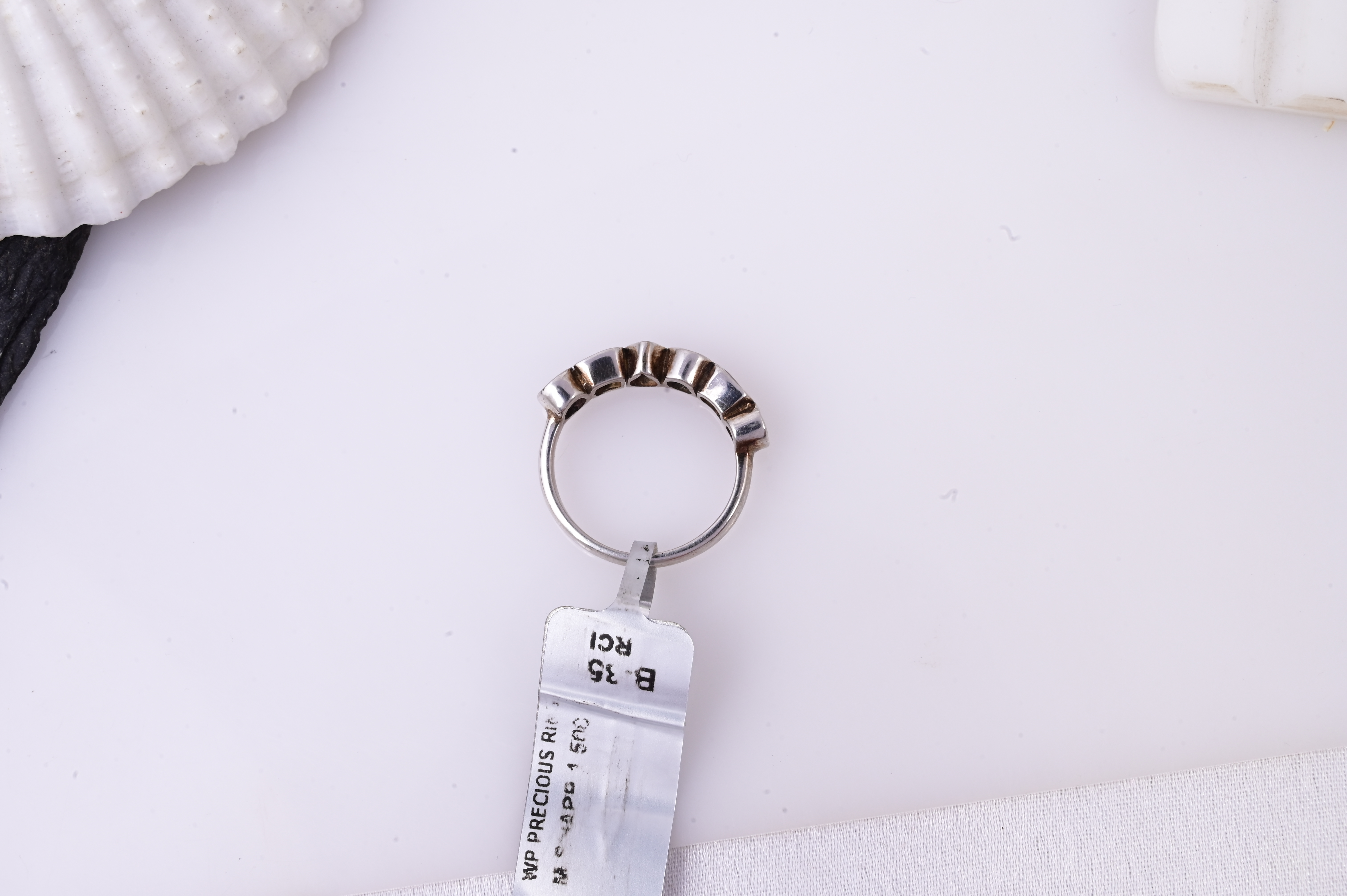Modern Mosaic Sapphire Ring