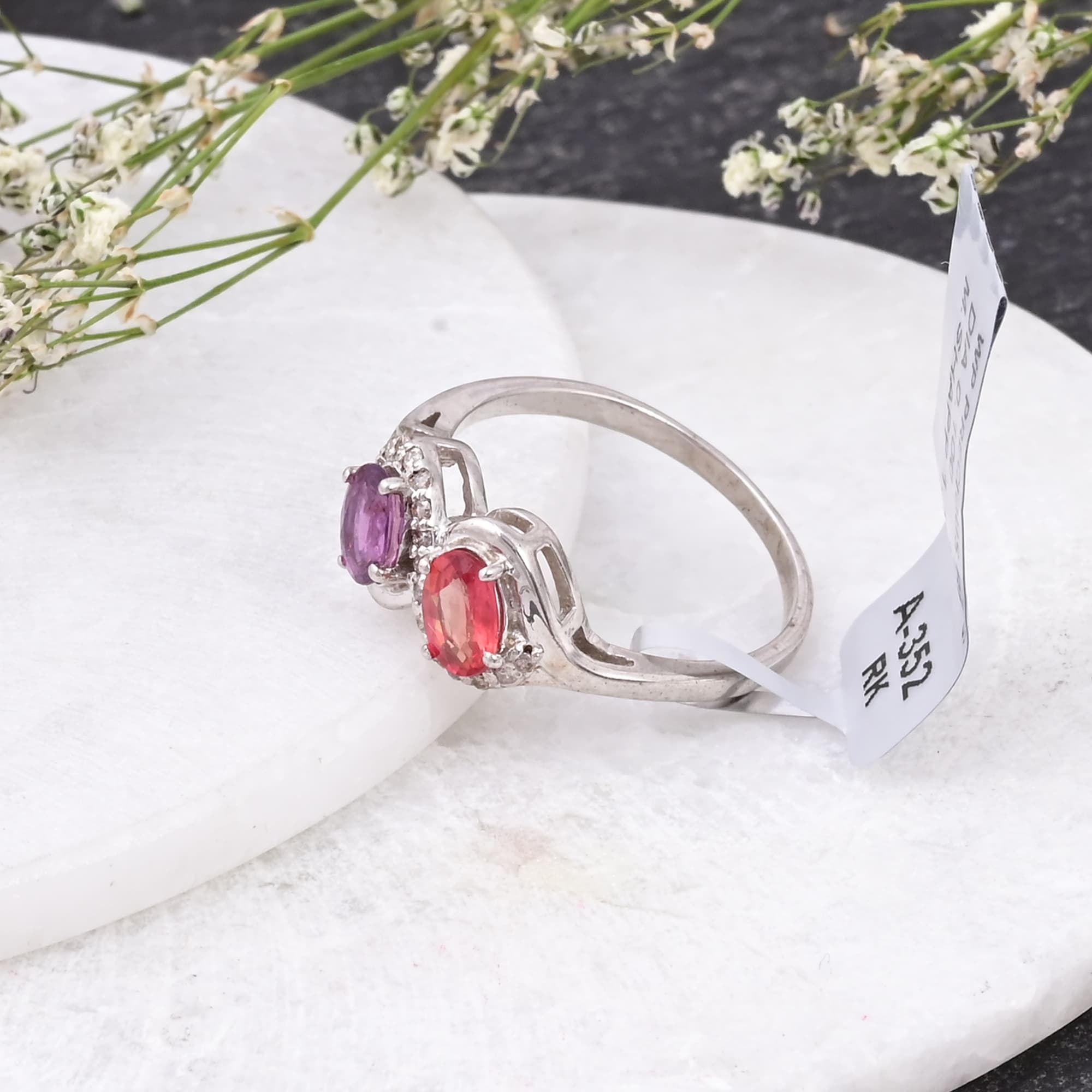 Harmony Dual Sapphire Diamond Ring