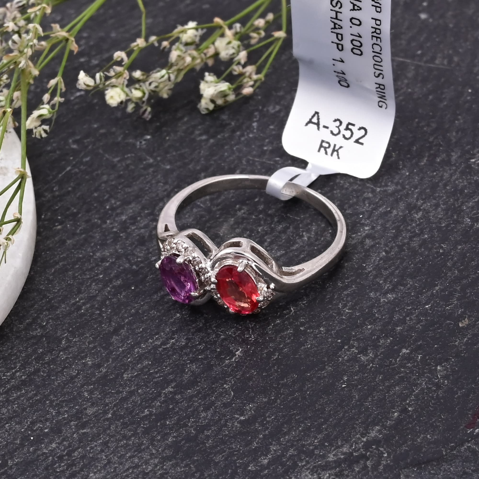 Harmony Dual Sapphire Diamond Ring