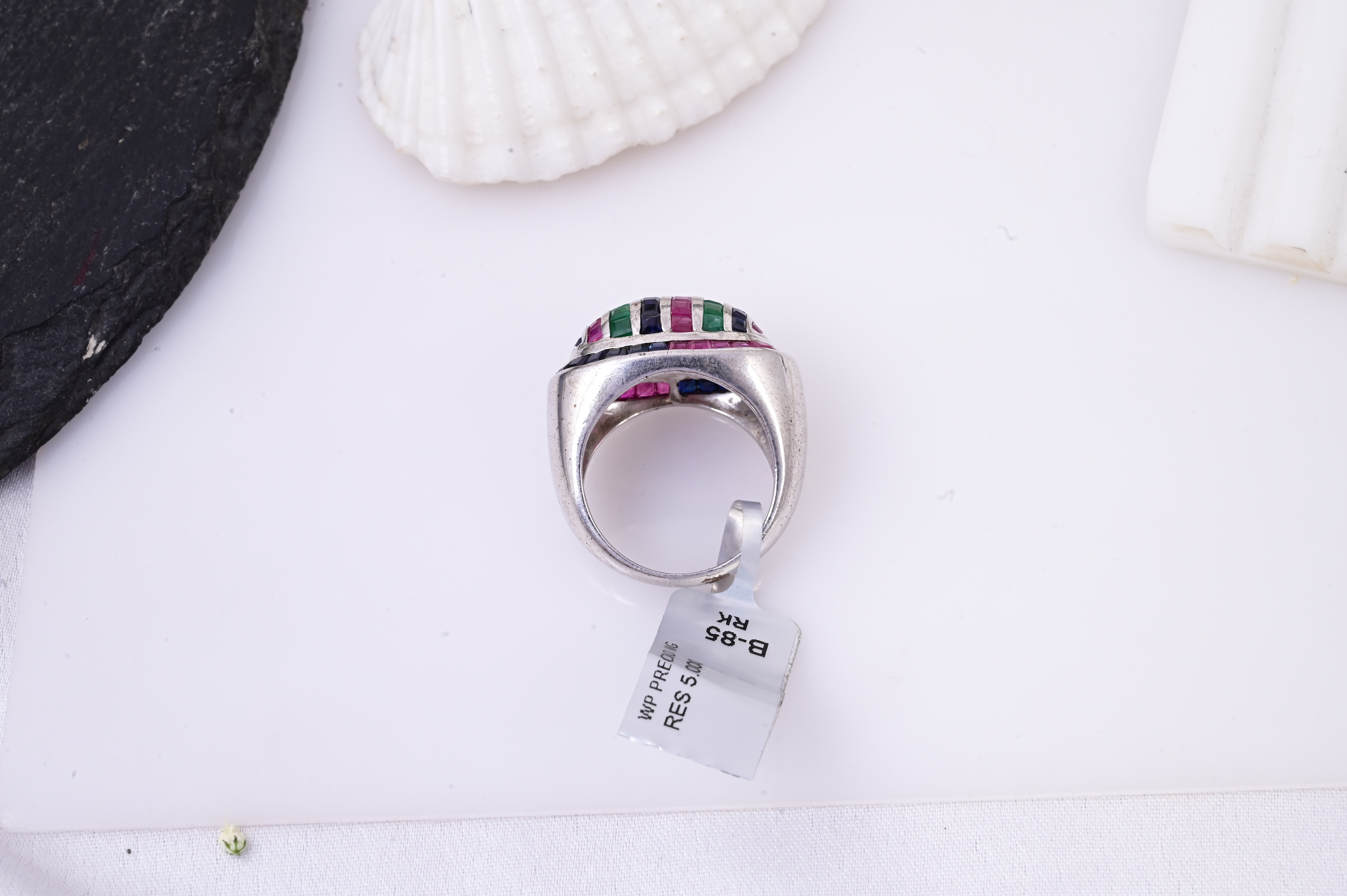 Regal Mosaic Gemstone Ring