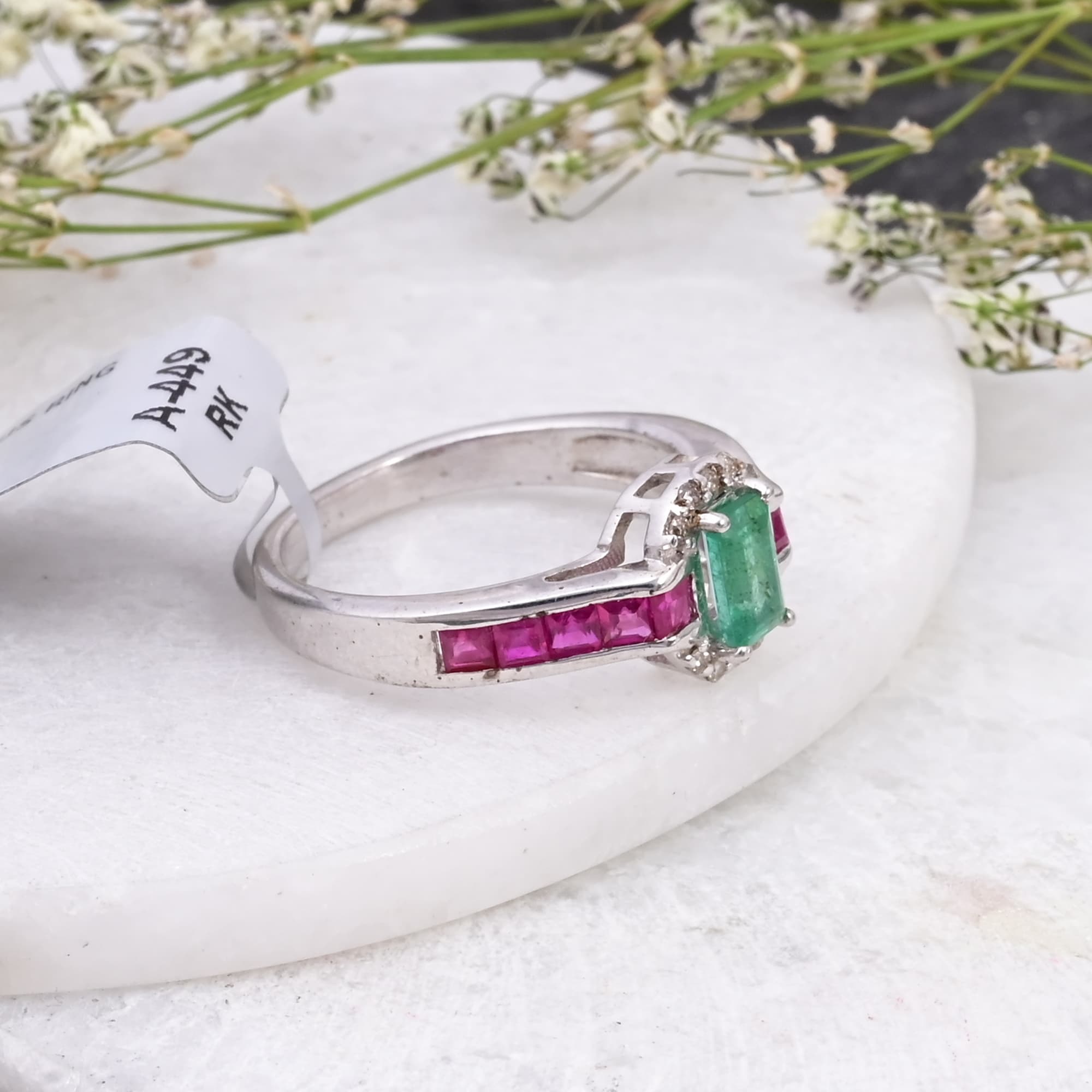 Royal Harmony Emerald & Ruby Ring