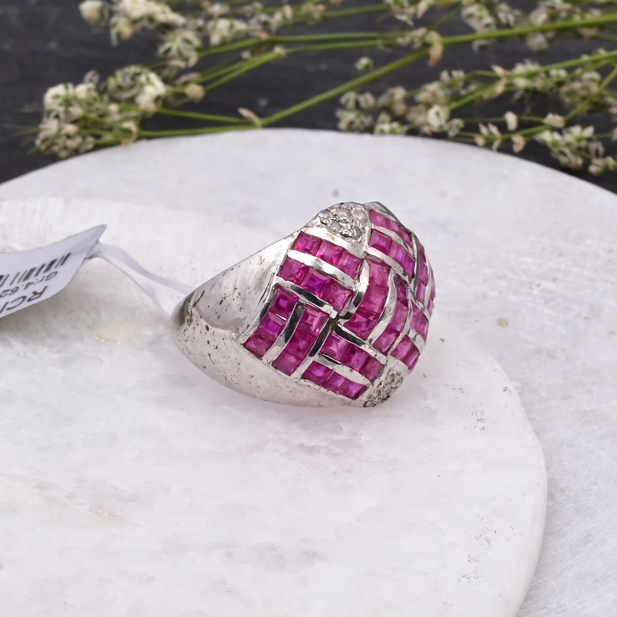 Royal Mosaic Ruby Ring alternate view