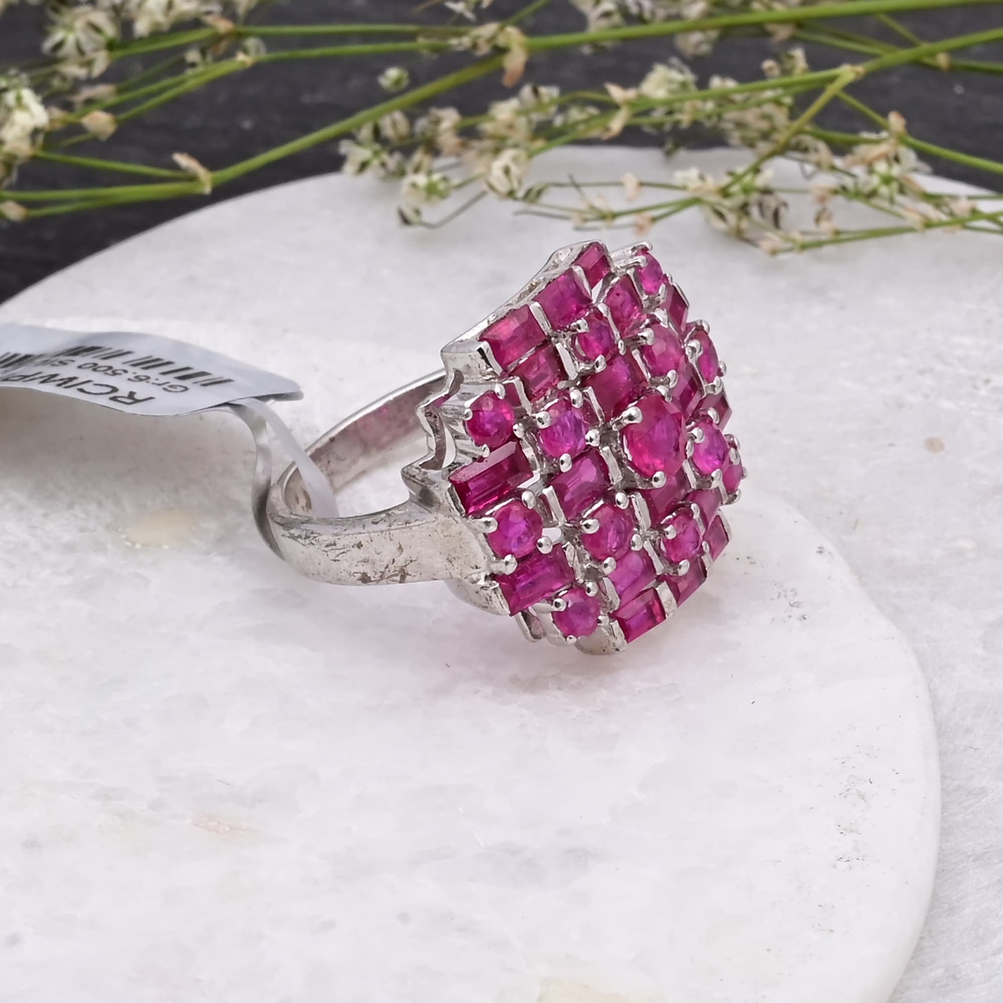 Royal Ruby Mosaic Ring alternate view