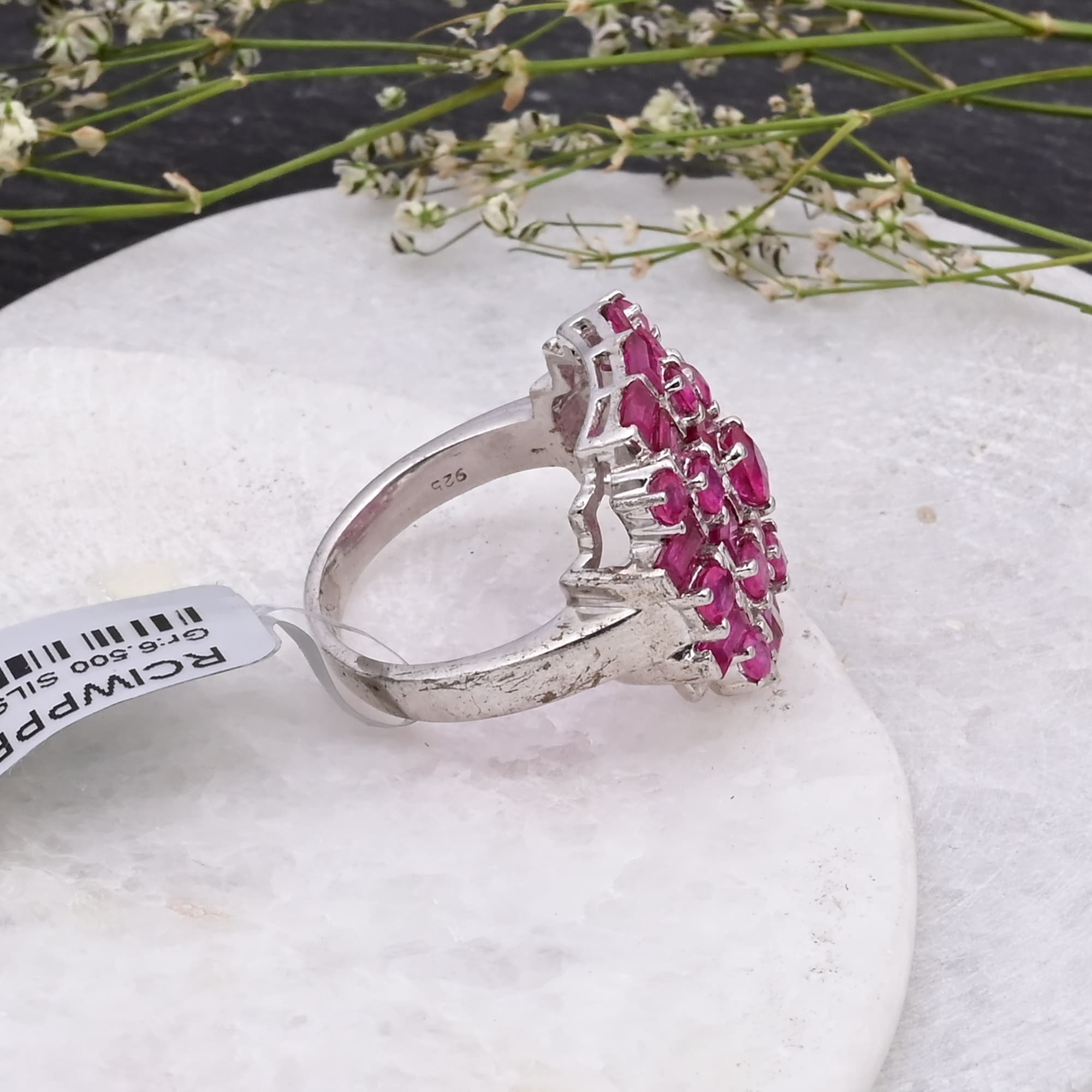 Royal Ruby Mosaic Ring