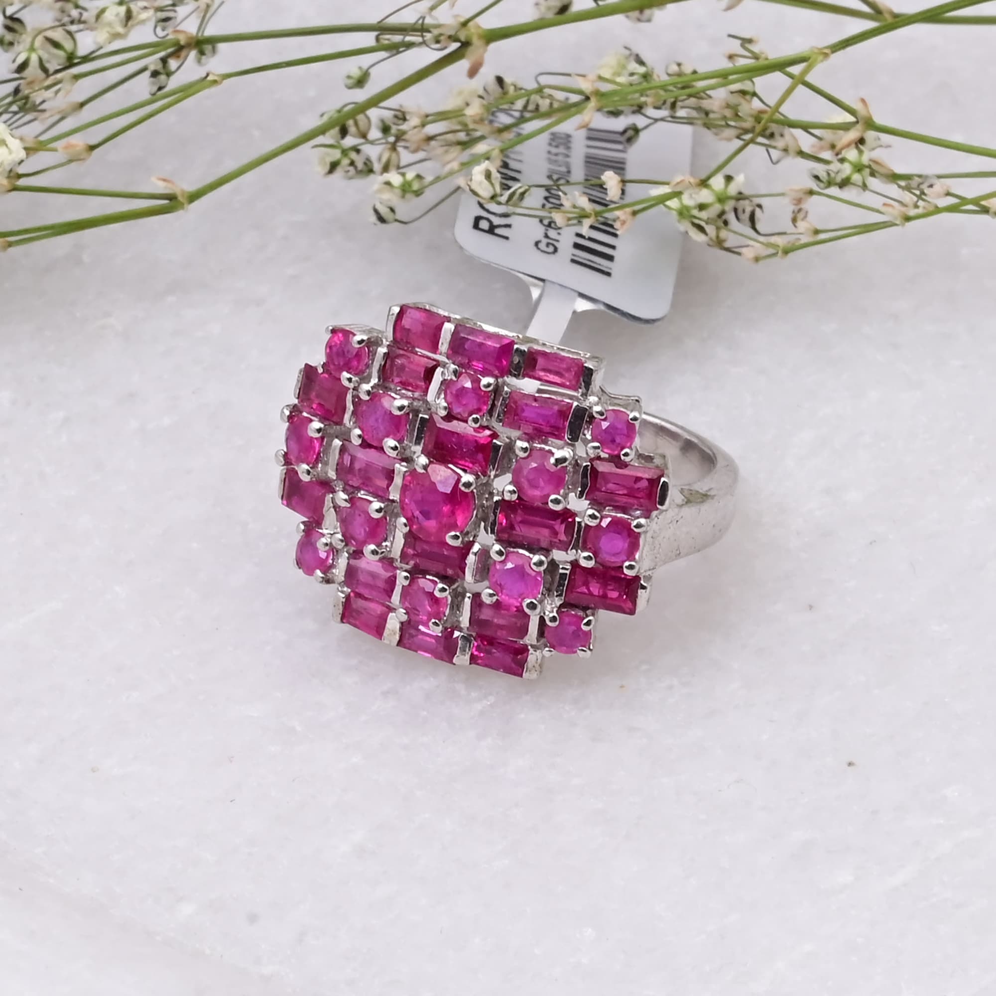 Royal Ruby Mosaic Ring