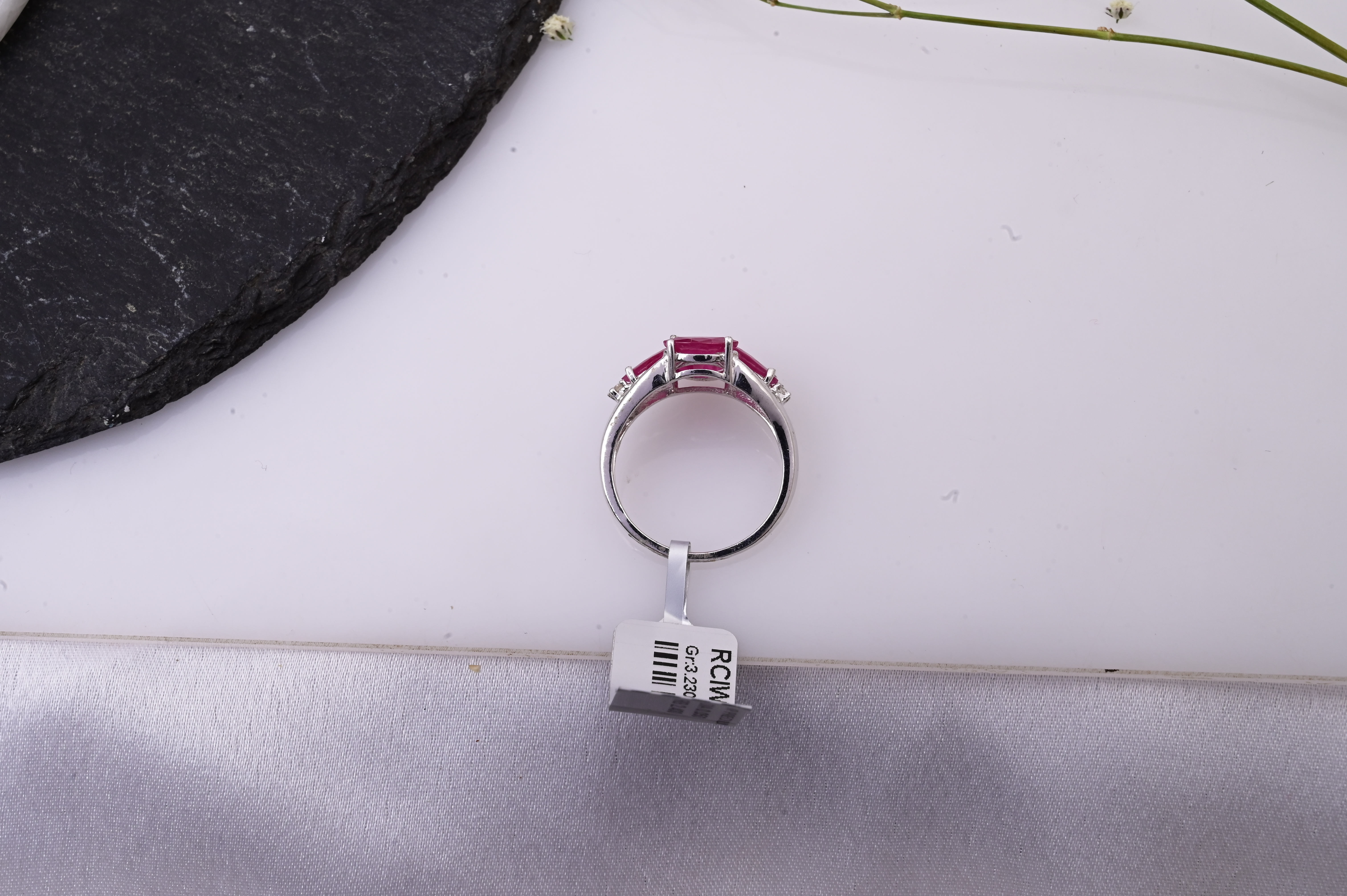 Ruby Petal Diamond Bloom Ring