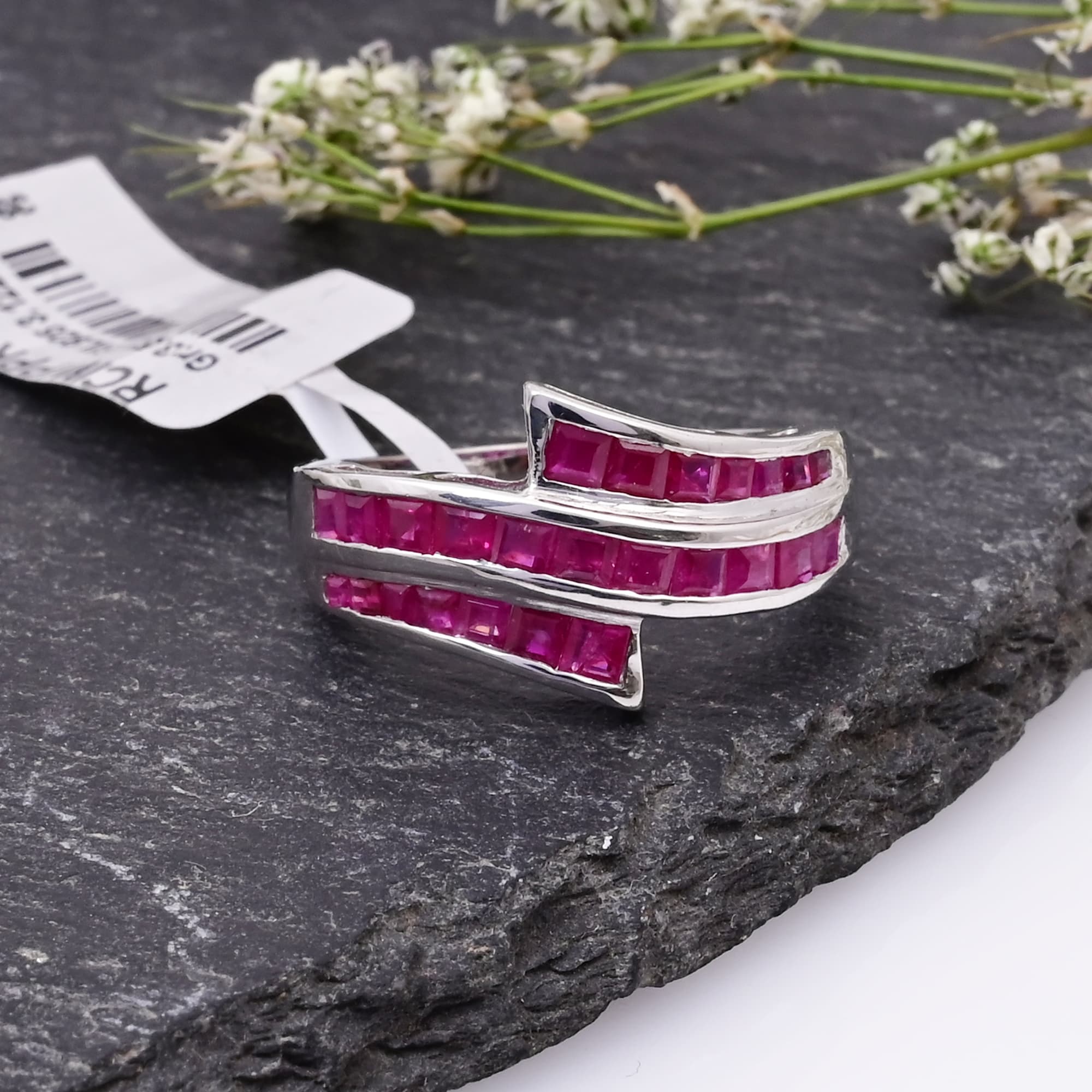 Ruby Ribbon Wrap Ring