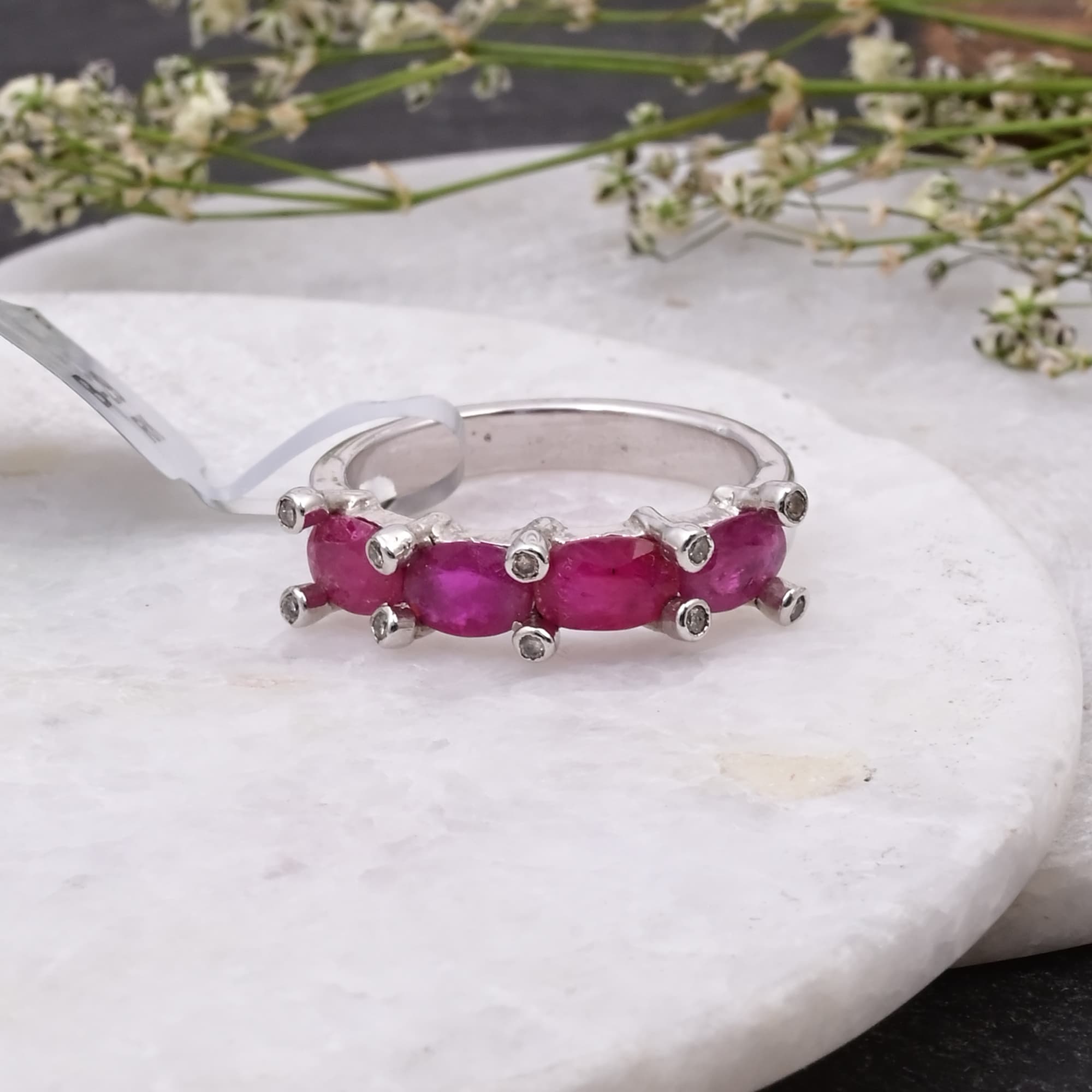 Ruby Harmony Band Ring alternate view