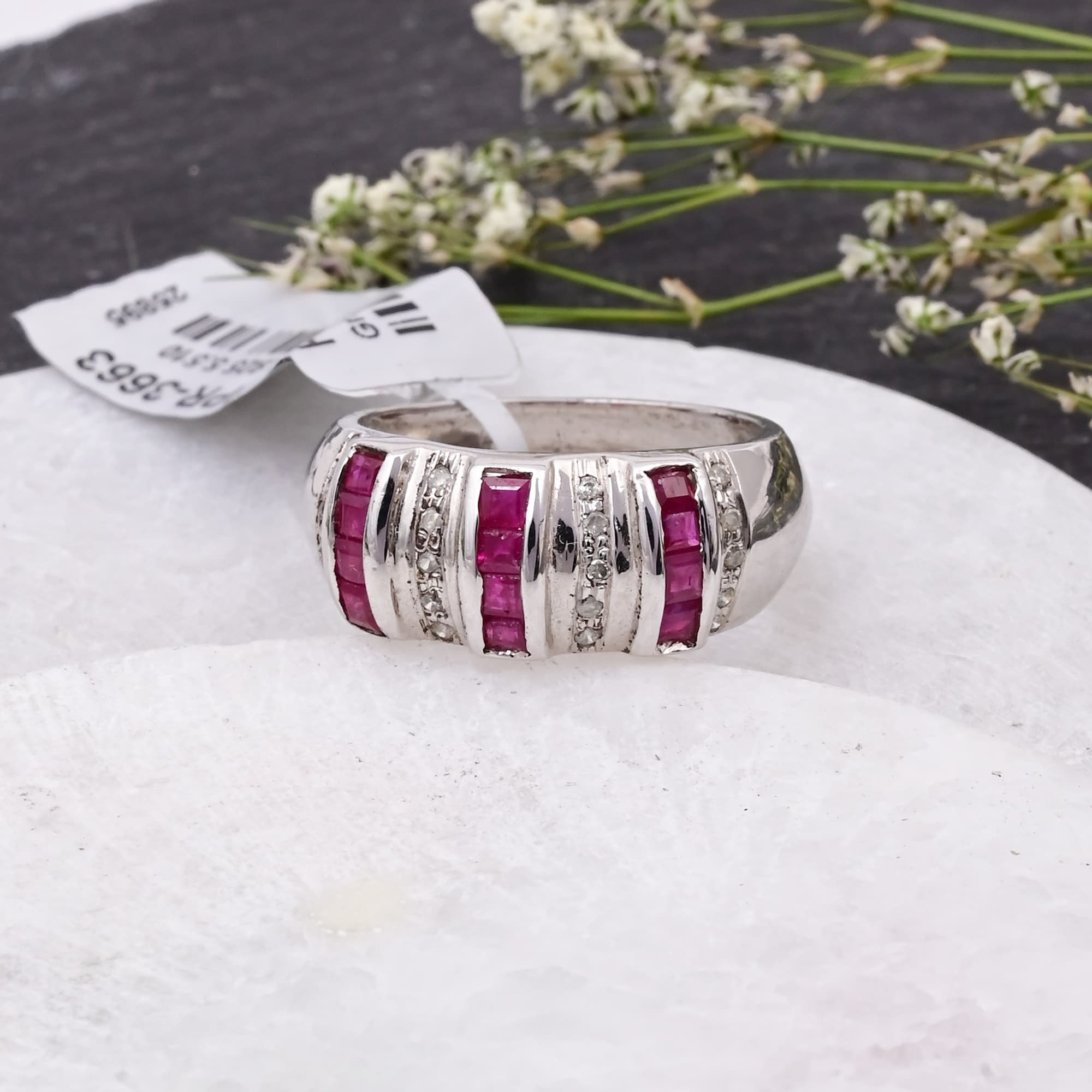 Ruby Cascade Band Ring