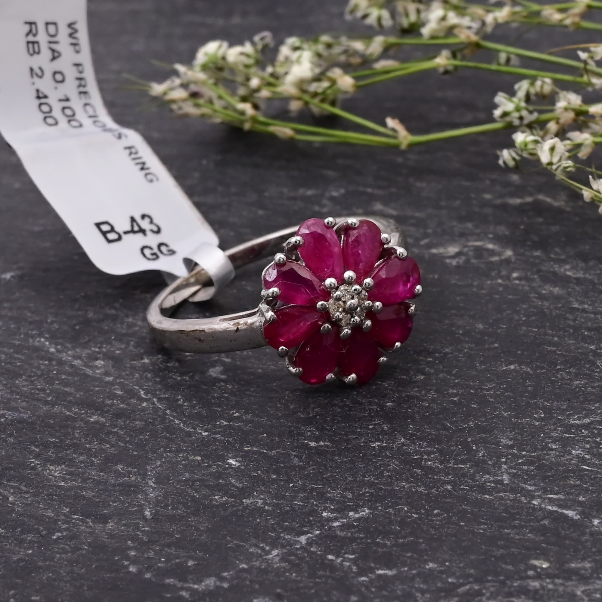 Ruby Petal Bloom Ring
