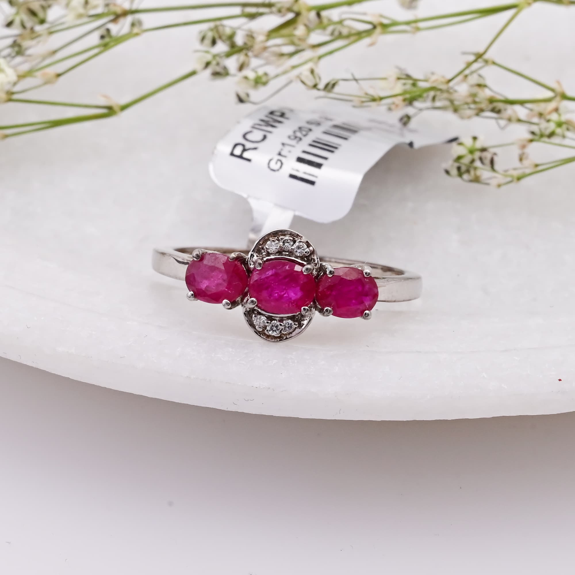 Ruby Trio Elegance Ring