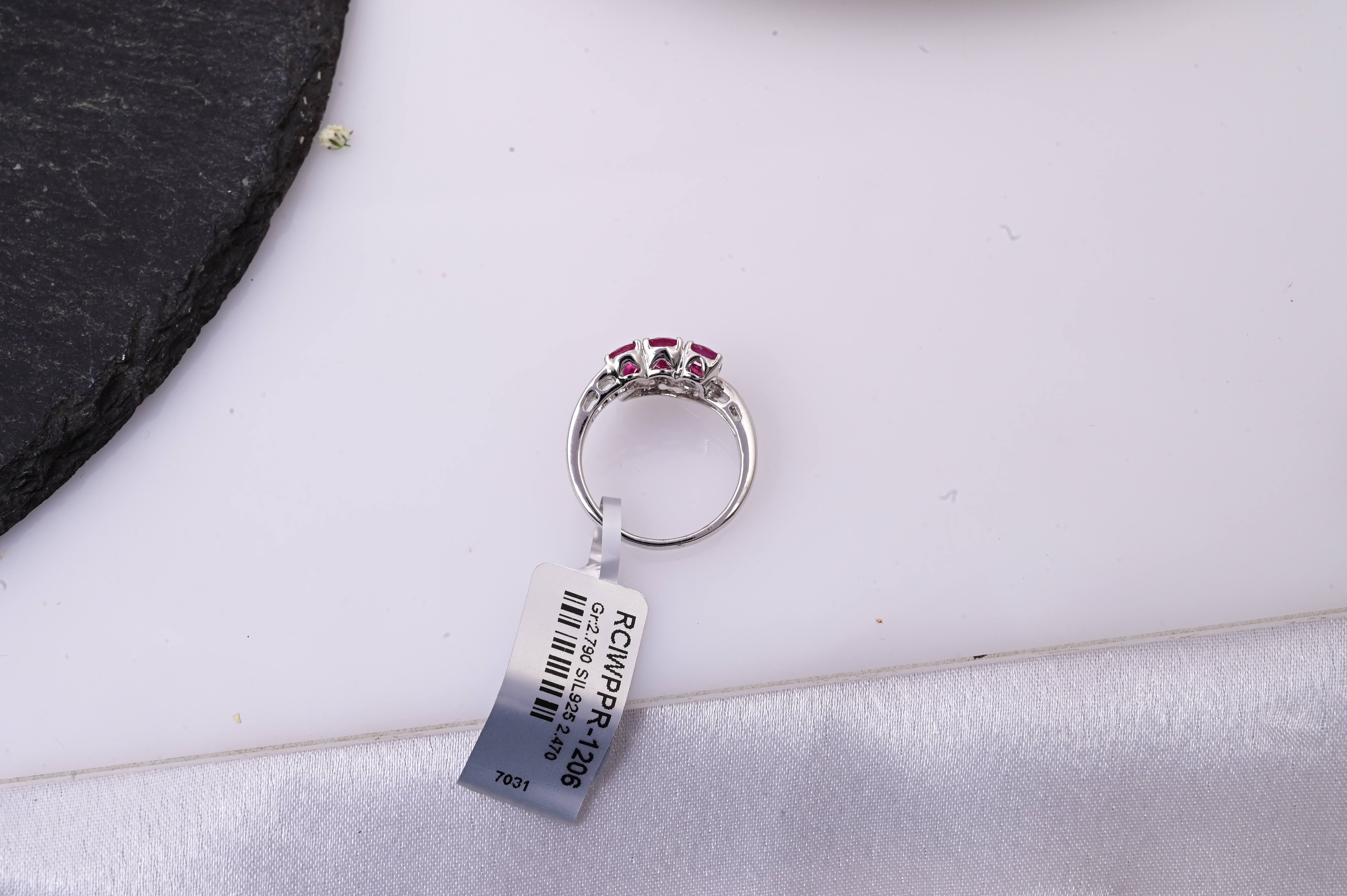 Ruby Trinity Spark Ring