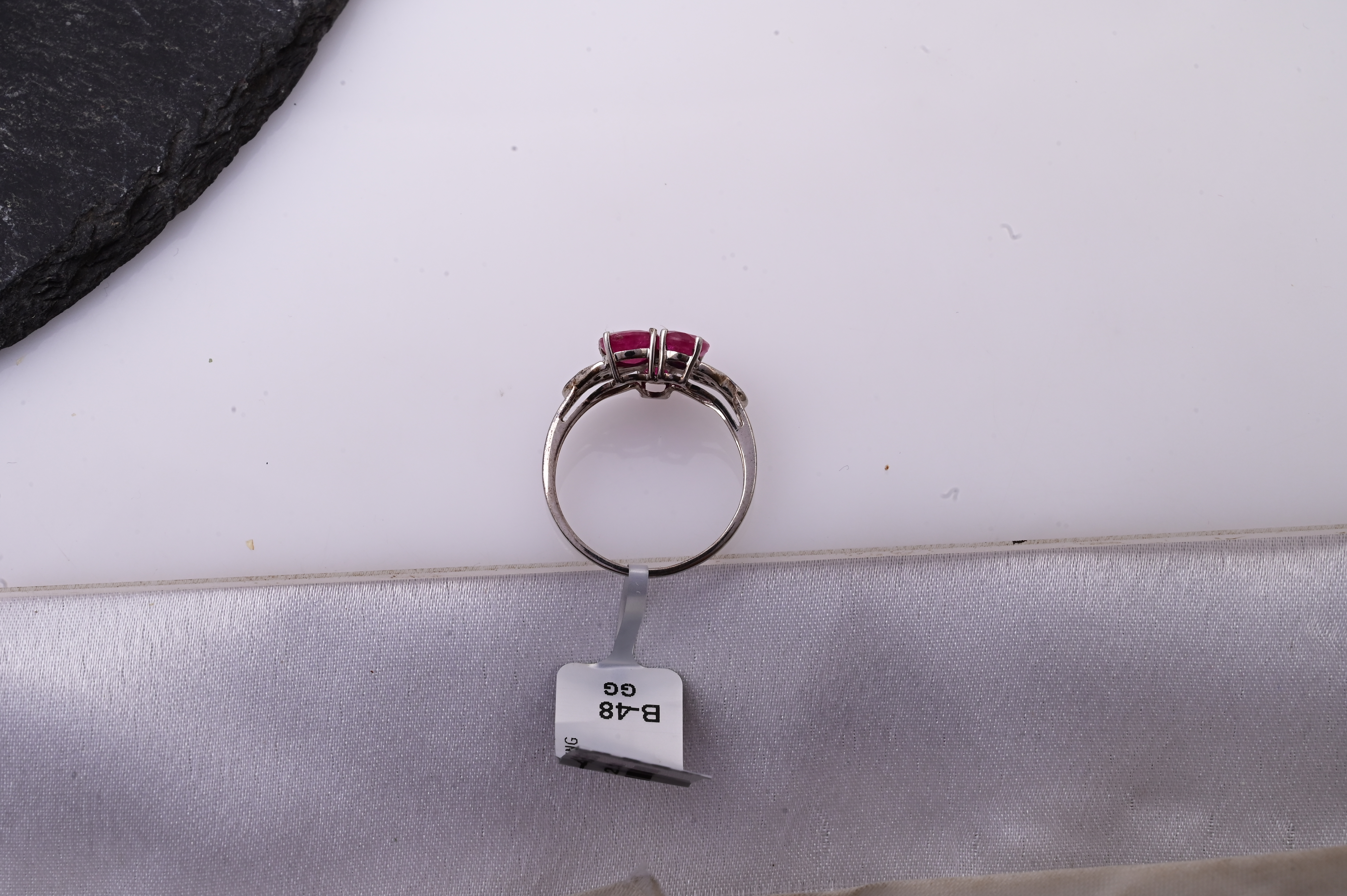 Vintage Ruby Blossom Ring