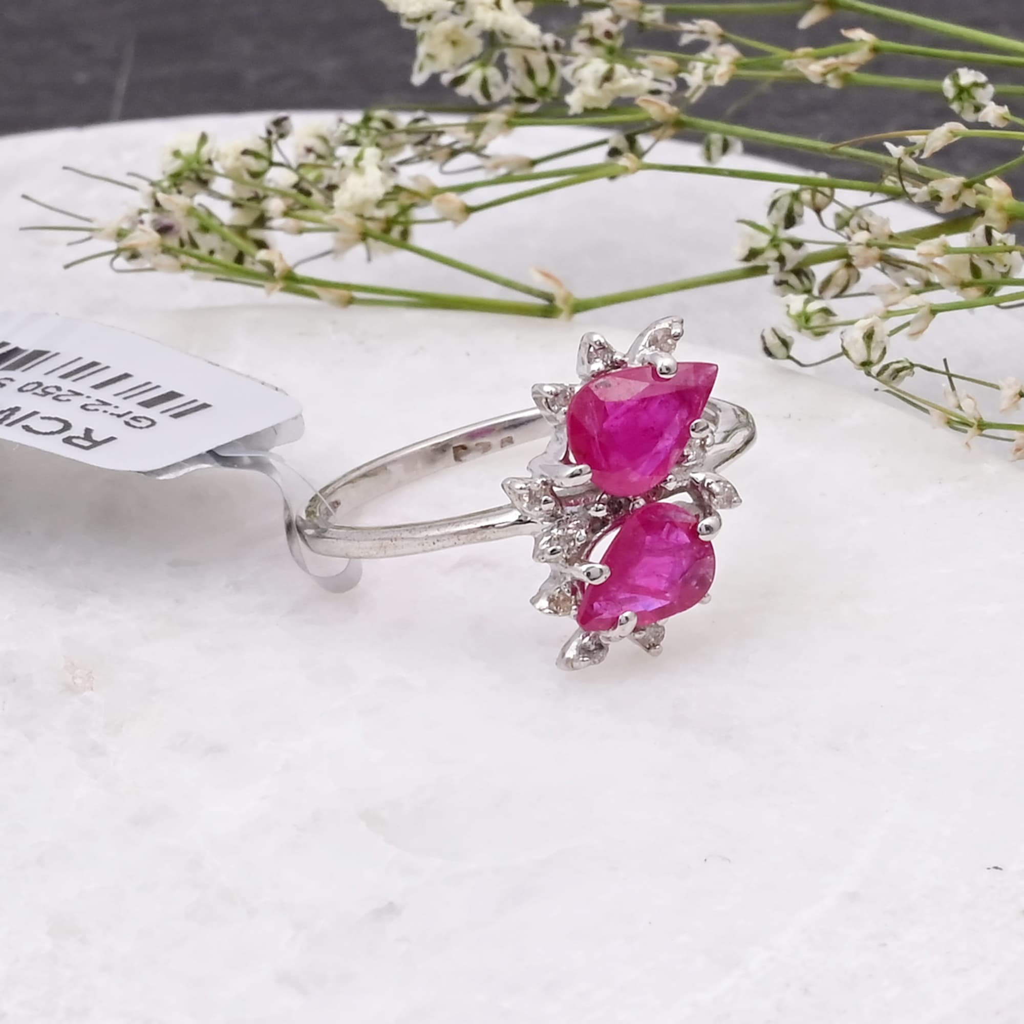Ruby Dewdrop Bloom Ring alternate view