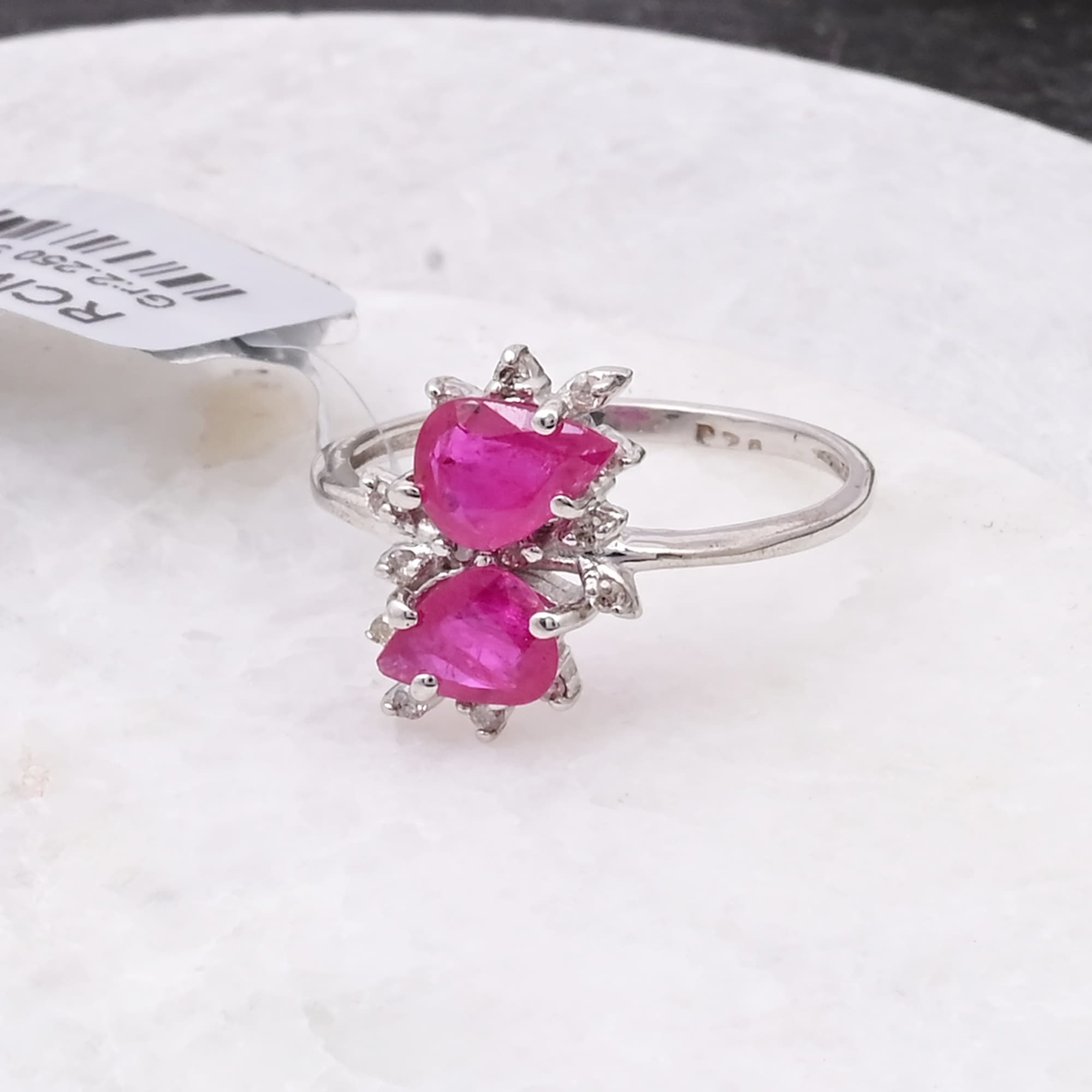 Ruby Dewdrop Bloom Ring