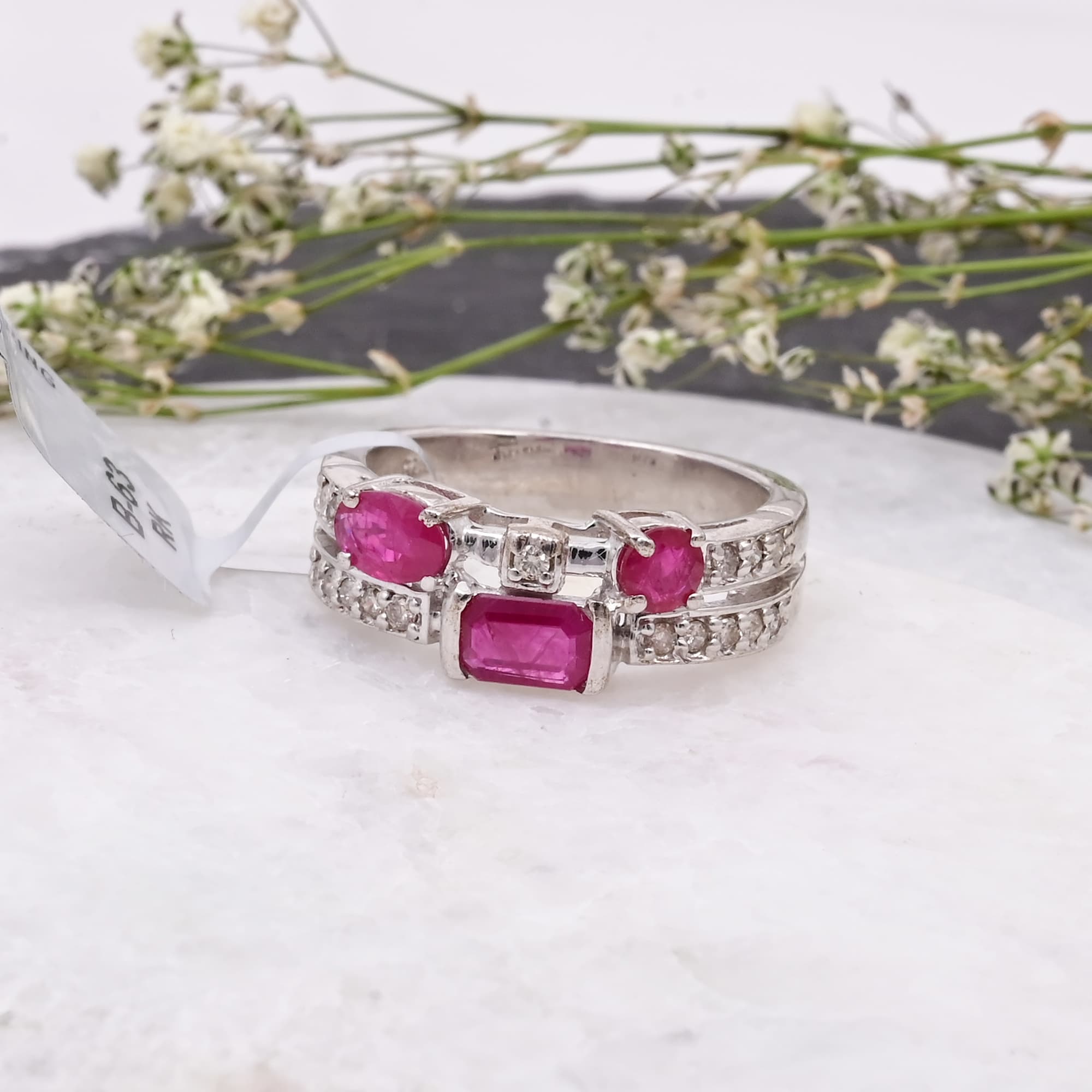 Ruby Trio Elegance Ring