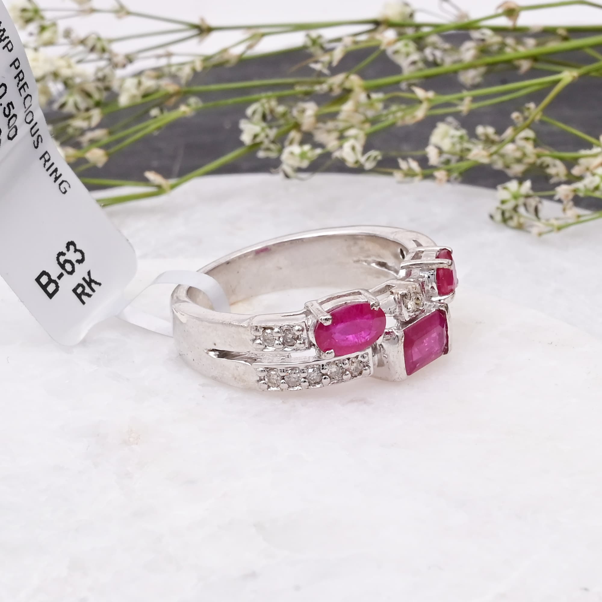 Ruby Trio Elegance Ring alternate view