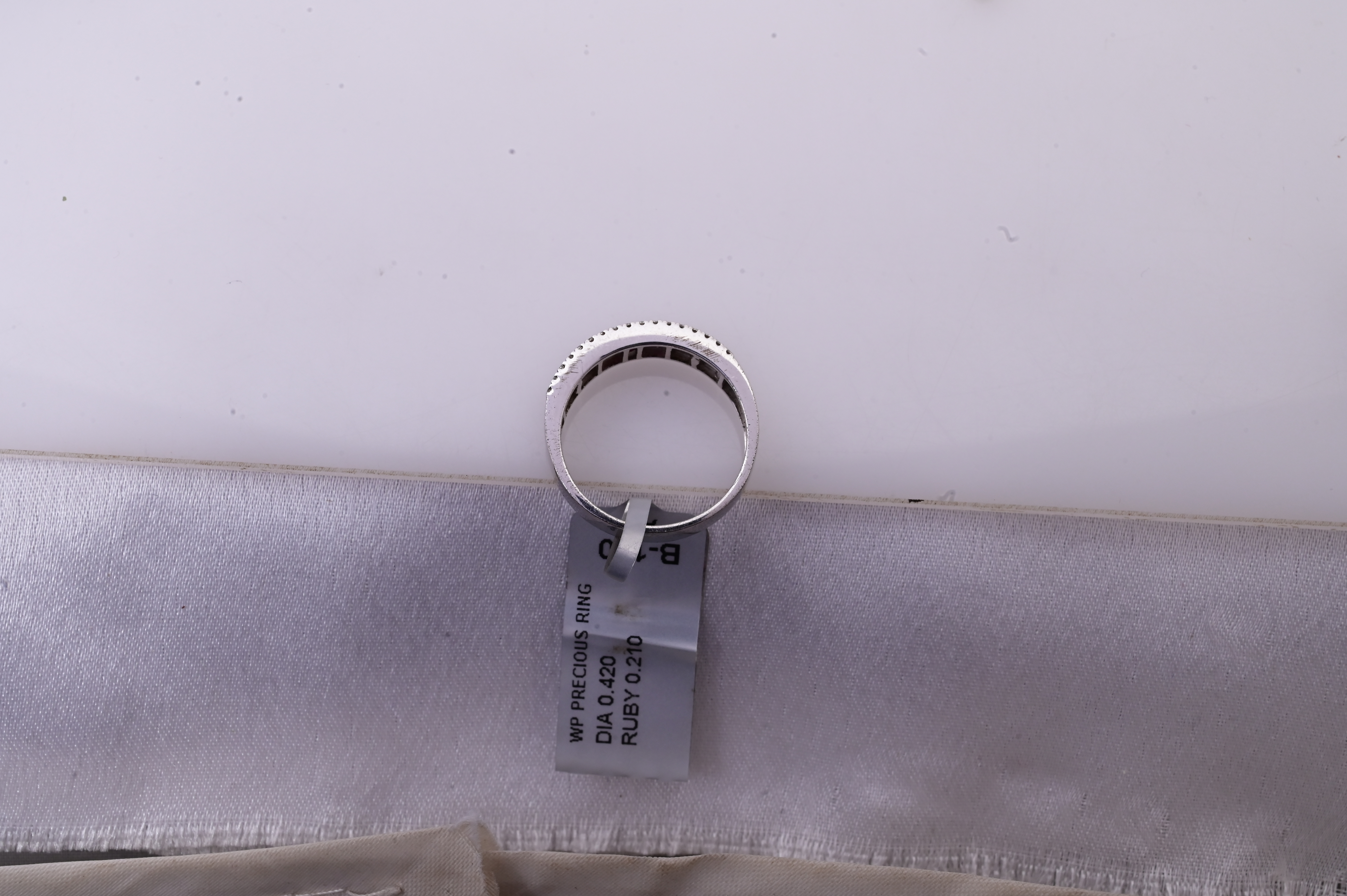 Ruby Diamond Bar Ring