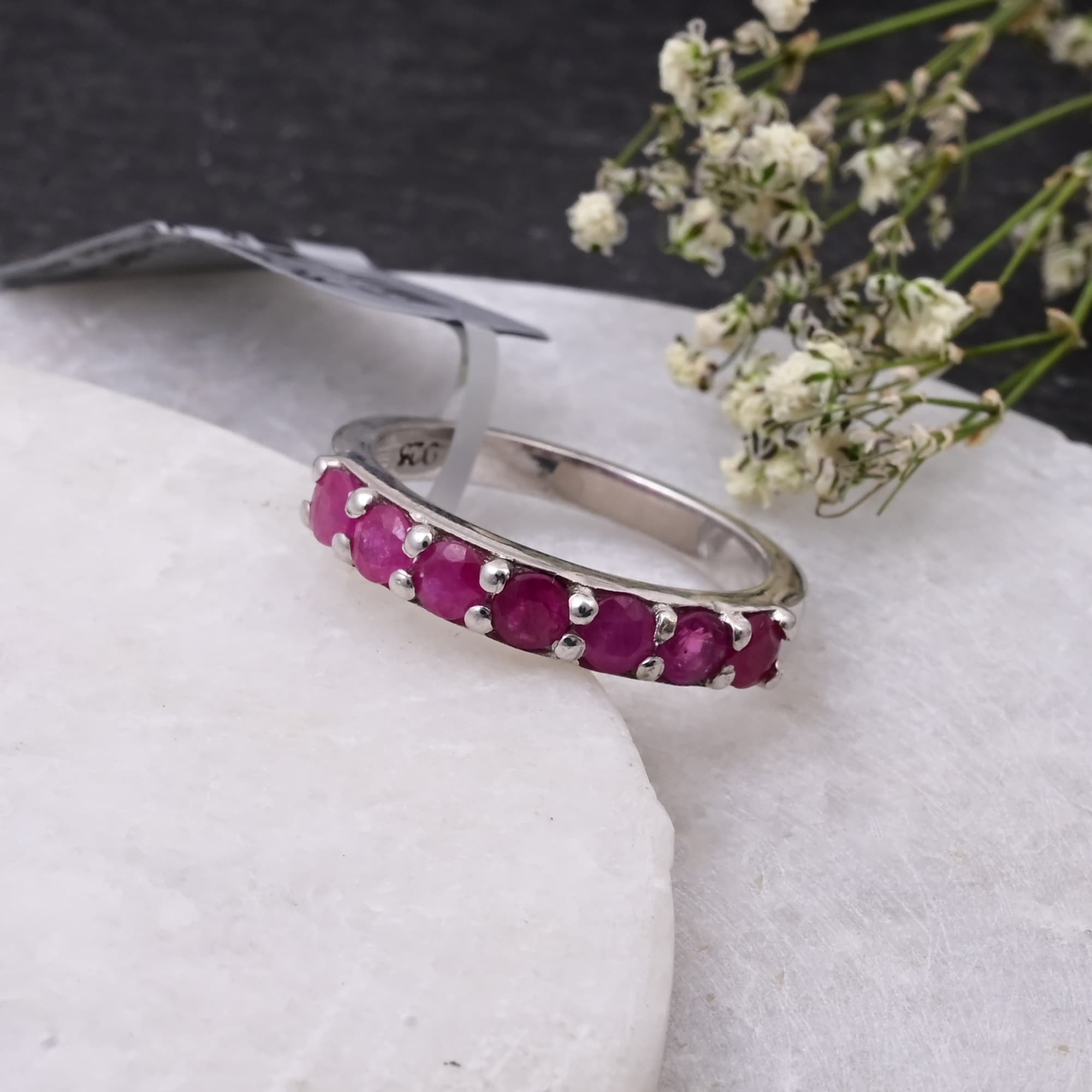 Ruby Eternity Band Ring alternate view
