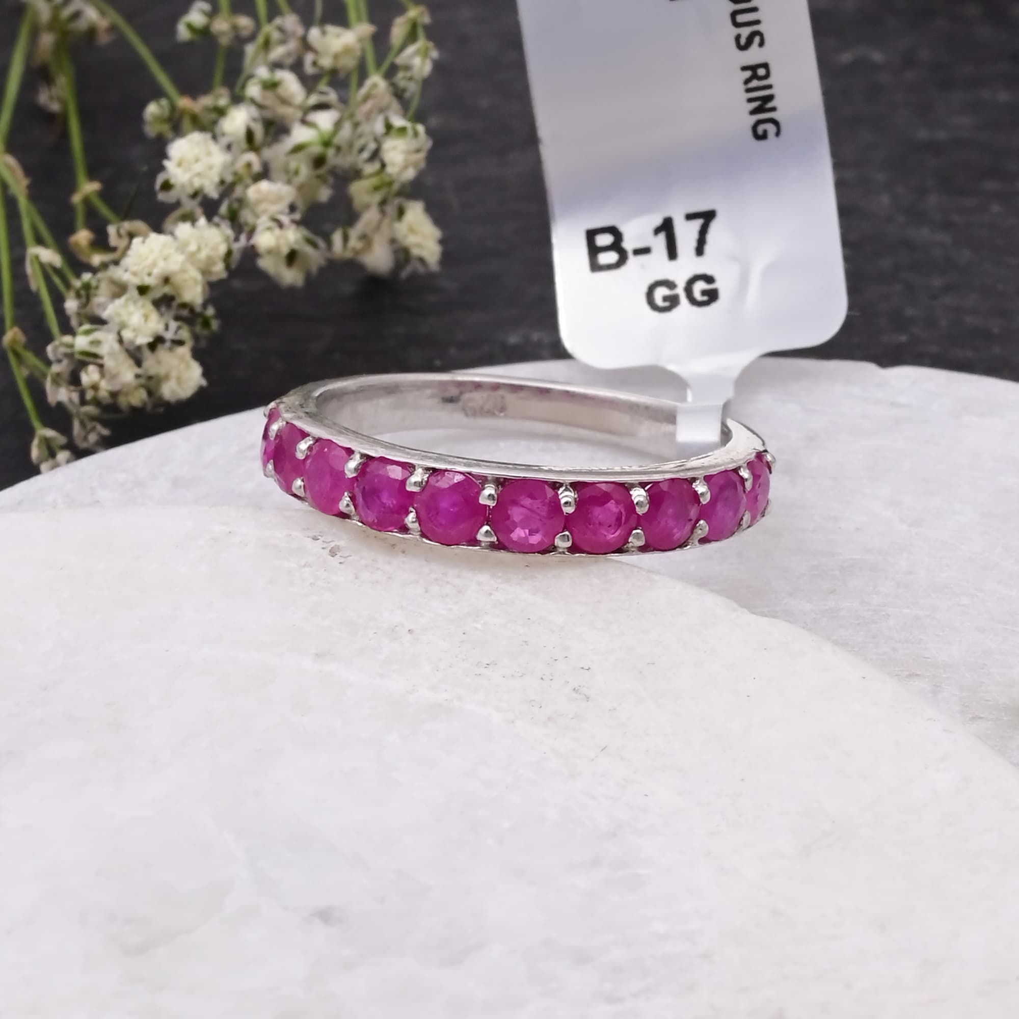 Ruby Eternity Band Ring alternate view