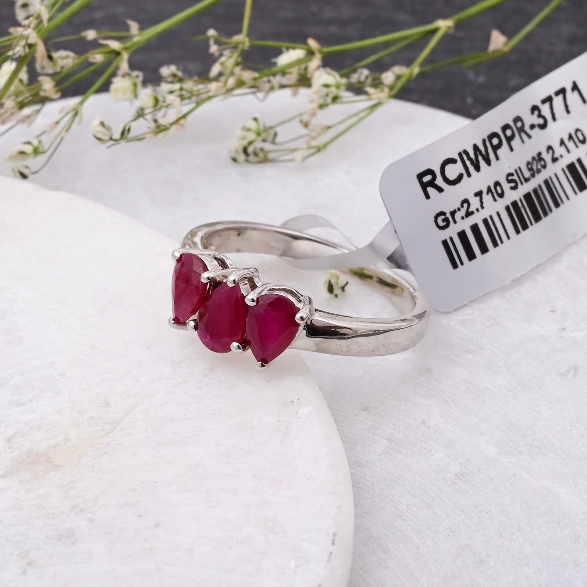 Ruby Trinity Ring